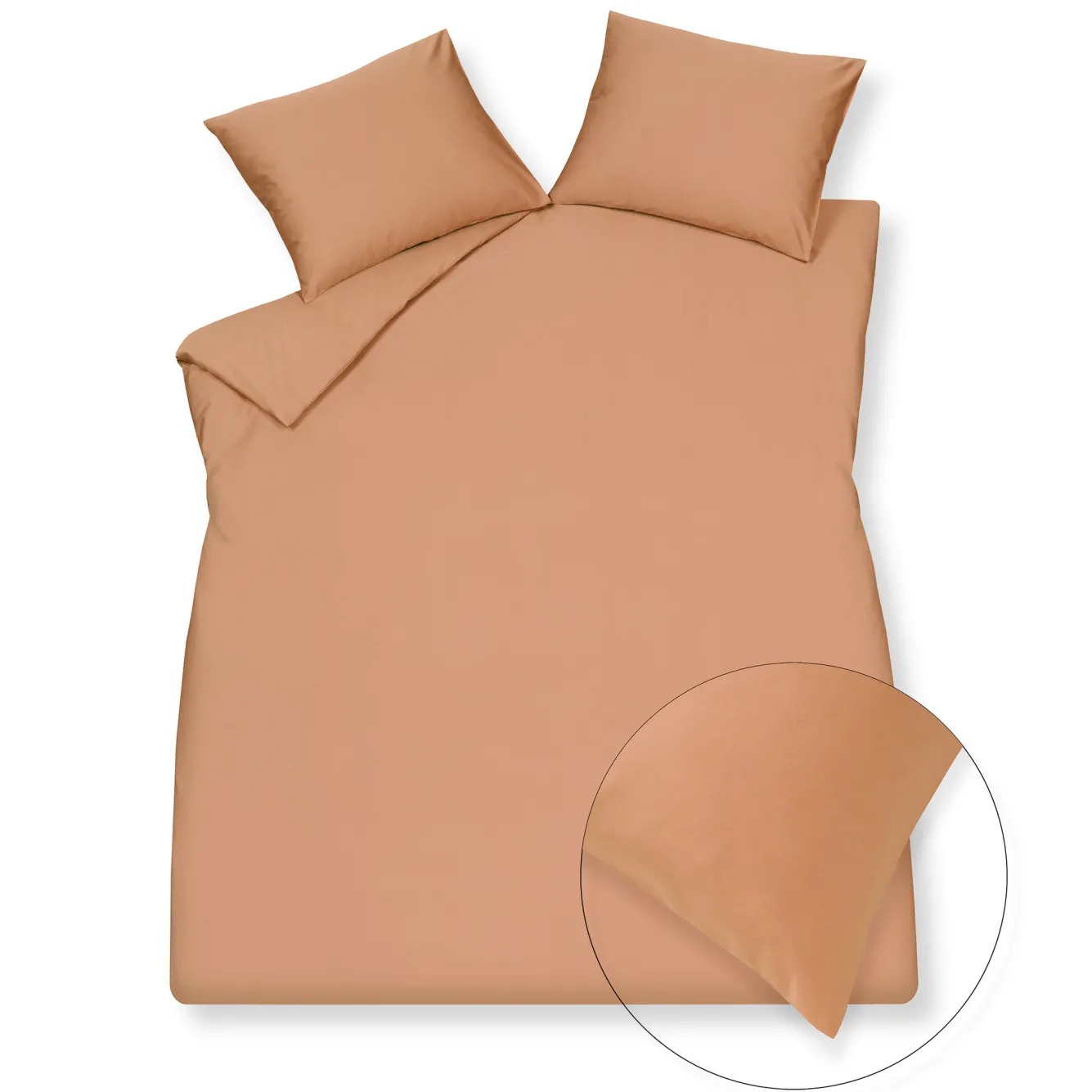 Vandyck HOME 90 duvet cover 140x220 cm Toffee (satin) HCLA21290