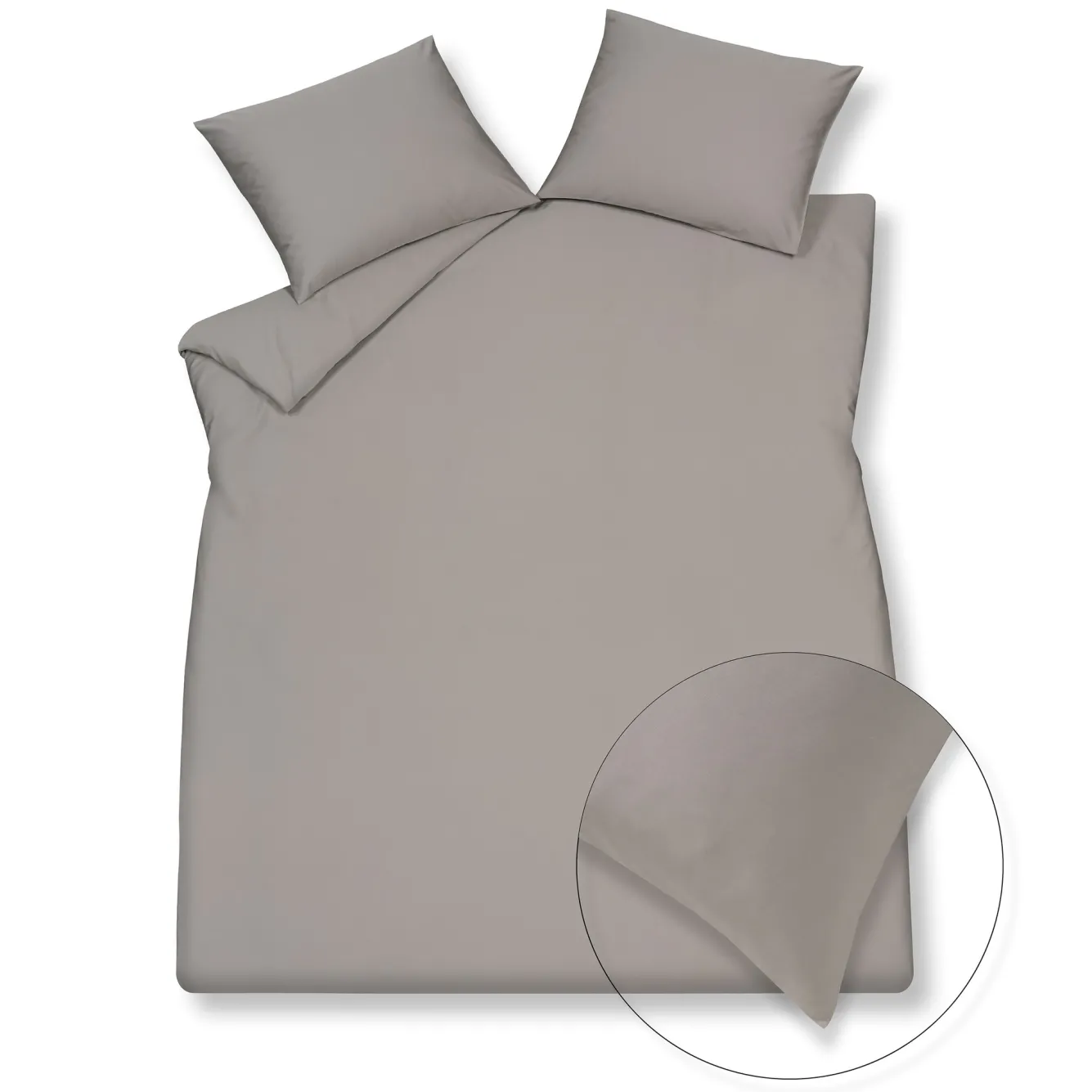 Vandyck HOME 90 duvet cover 140x220 cm Steelgrey (satin) HCLA21290