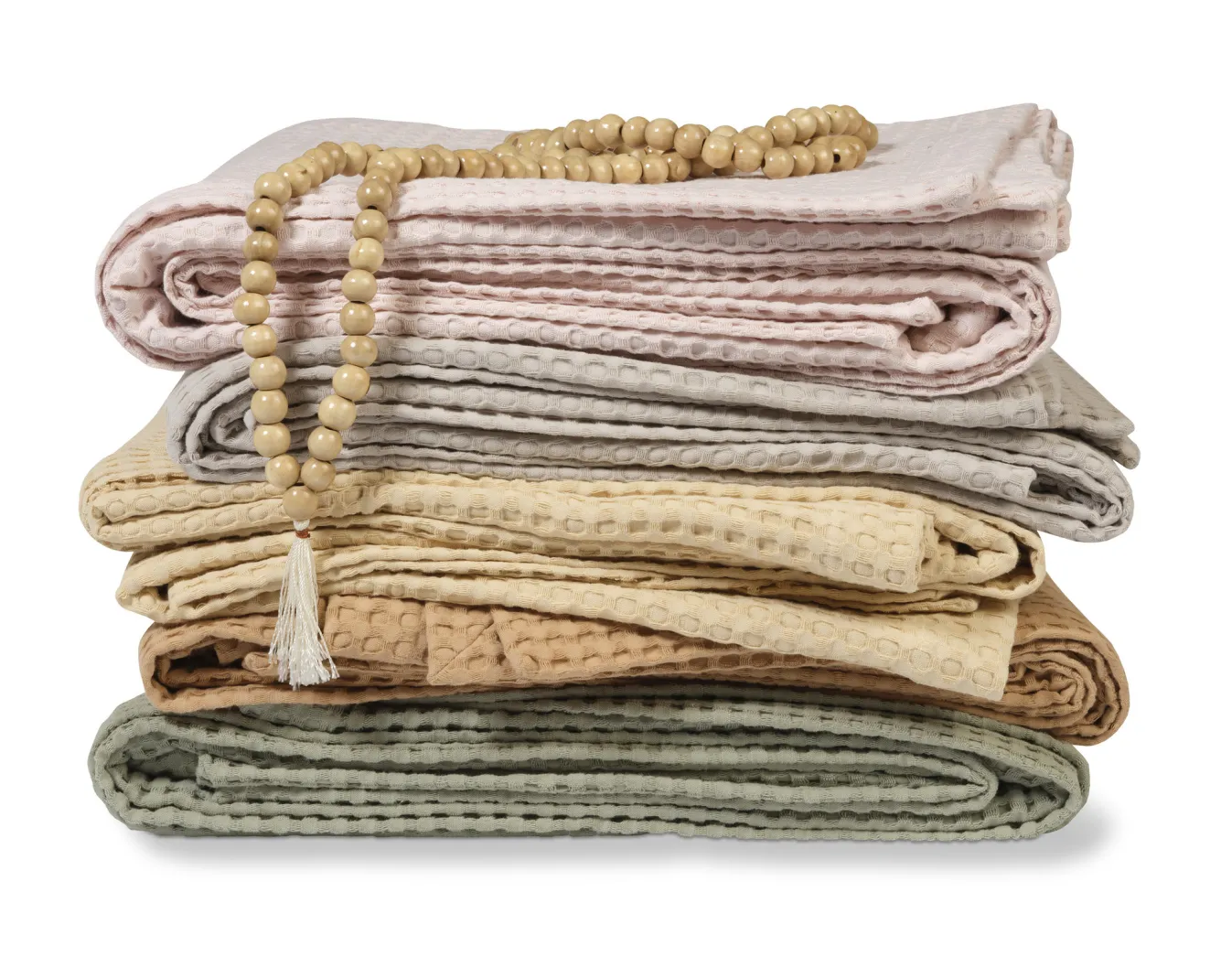 Vandyck HOME Pique waffle blanket 160x250 cm Stone (BLMK16101)