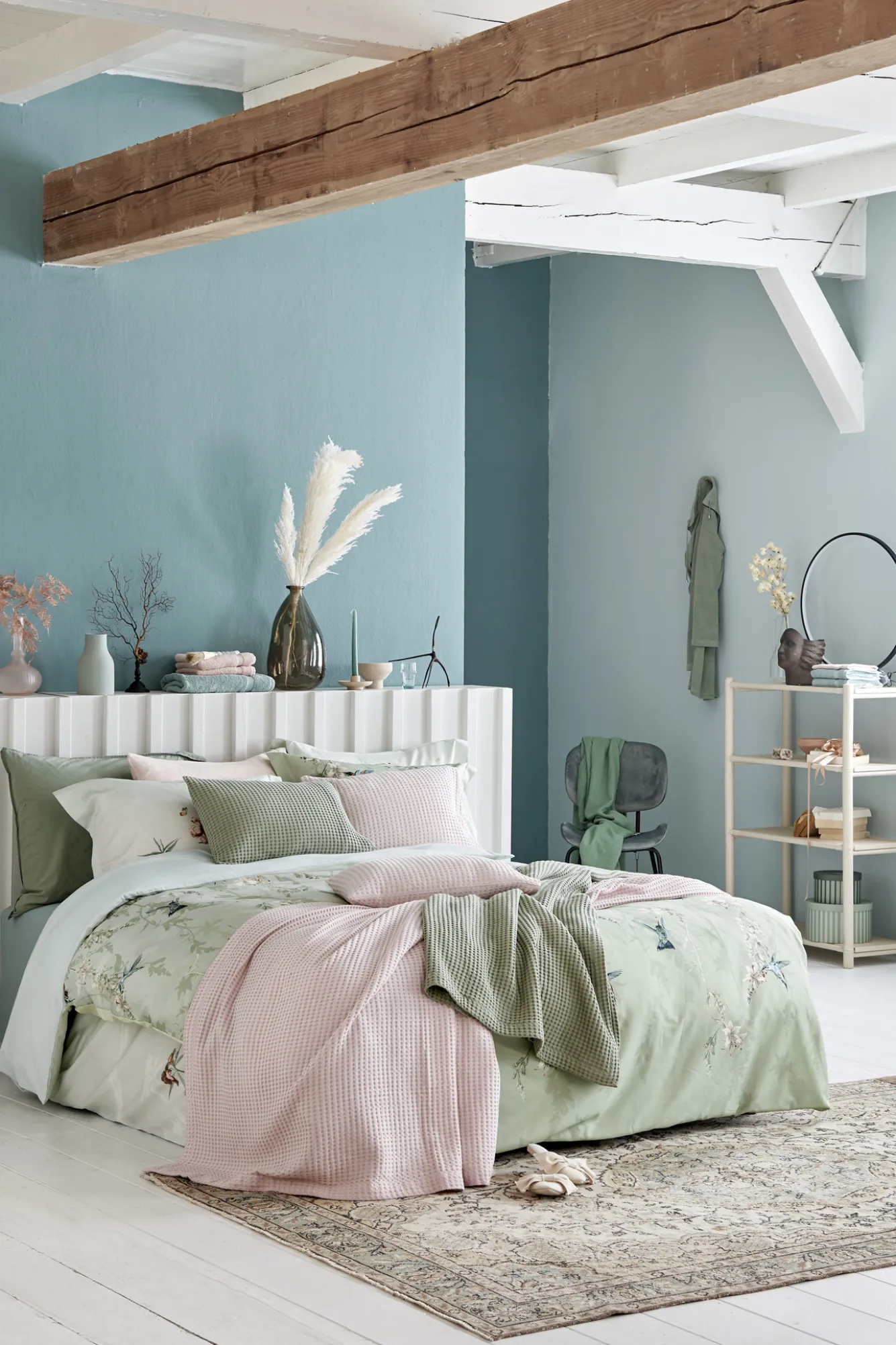 Vandyck HOME Pique waffle blanket 270x250 cm Light Olive (BLMK16101)