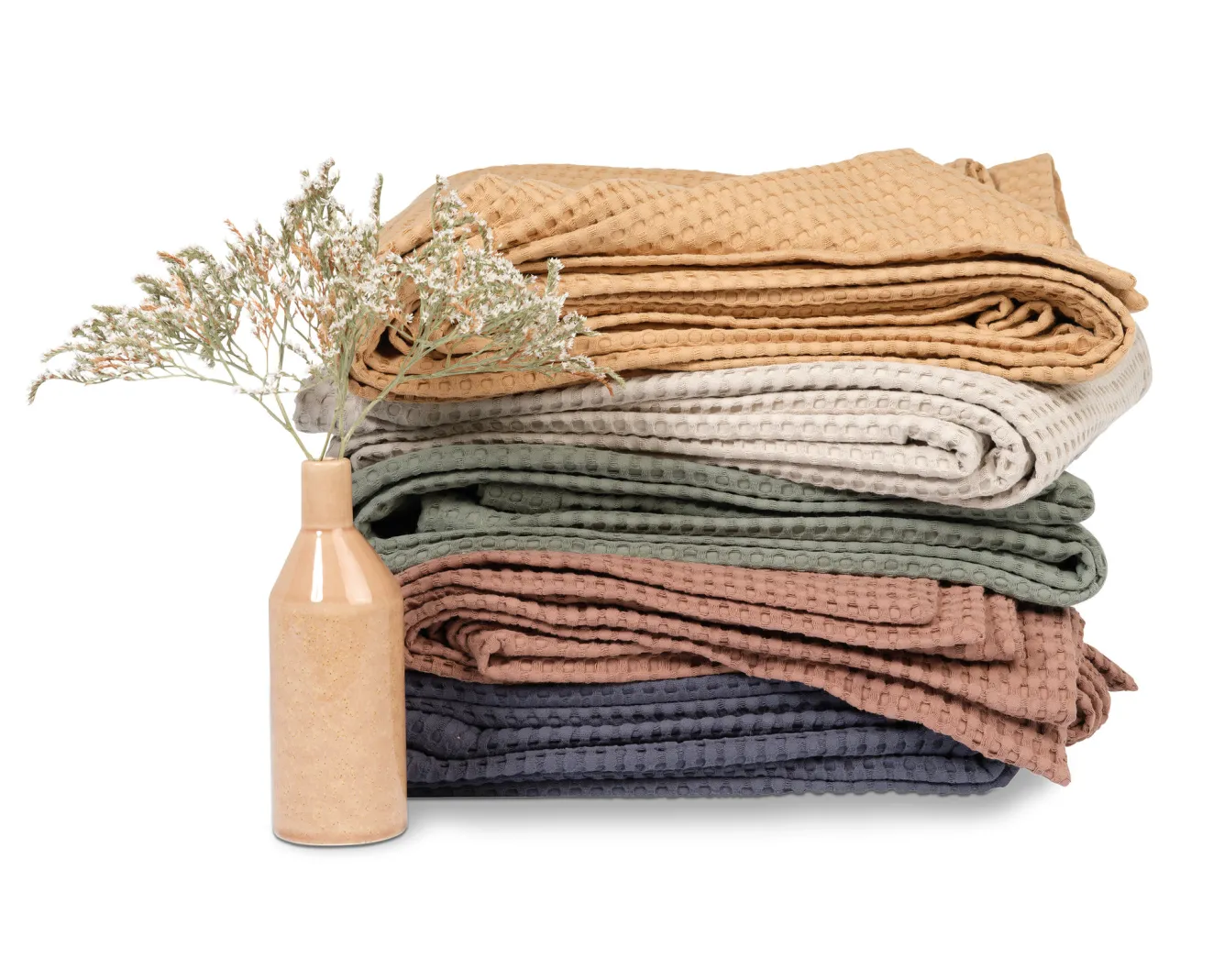 Vandyck HOME Pique waffle blanket 270x250 cm Brownie (BLMK16101)