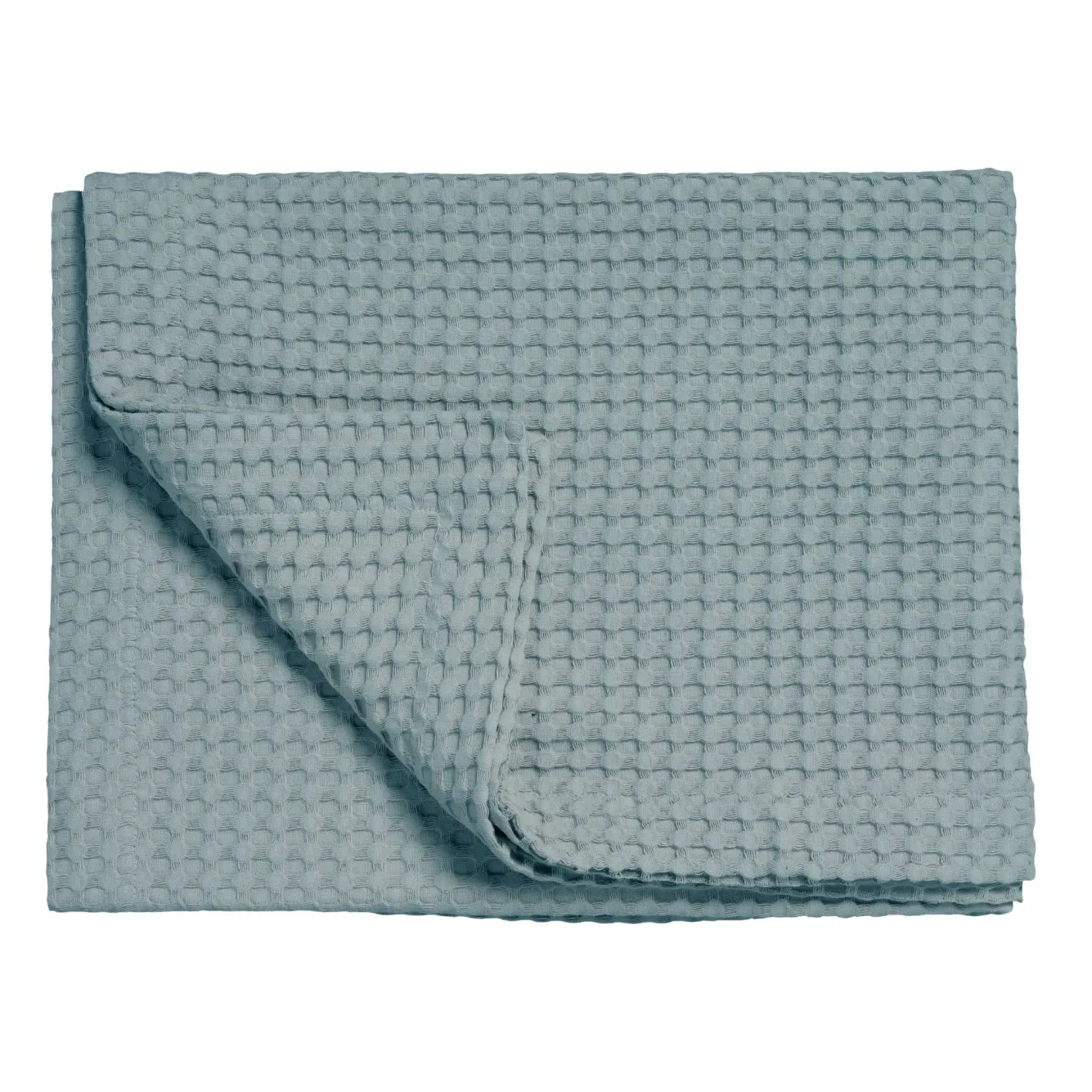 Vandyck HOME Pique waffle blanket 270x250 cm, Pearl Blue