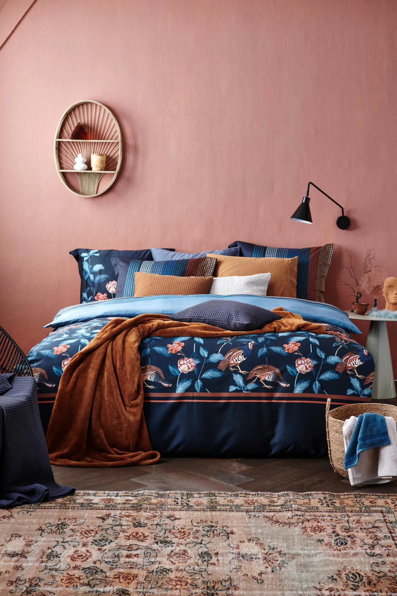 Vandyck HOME Pique cushion cover 40x55 cm Nightblue (BLMK16101)