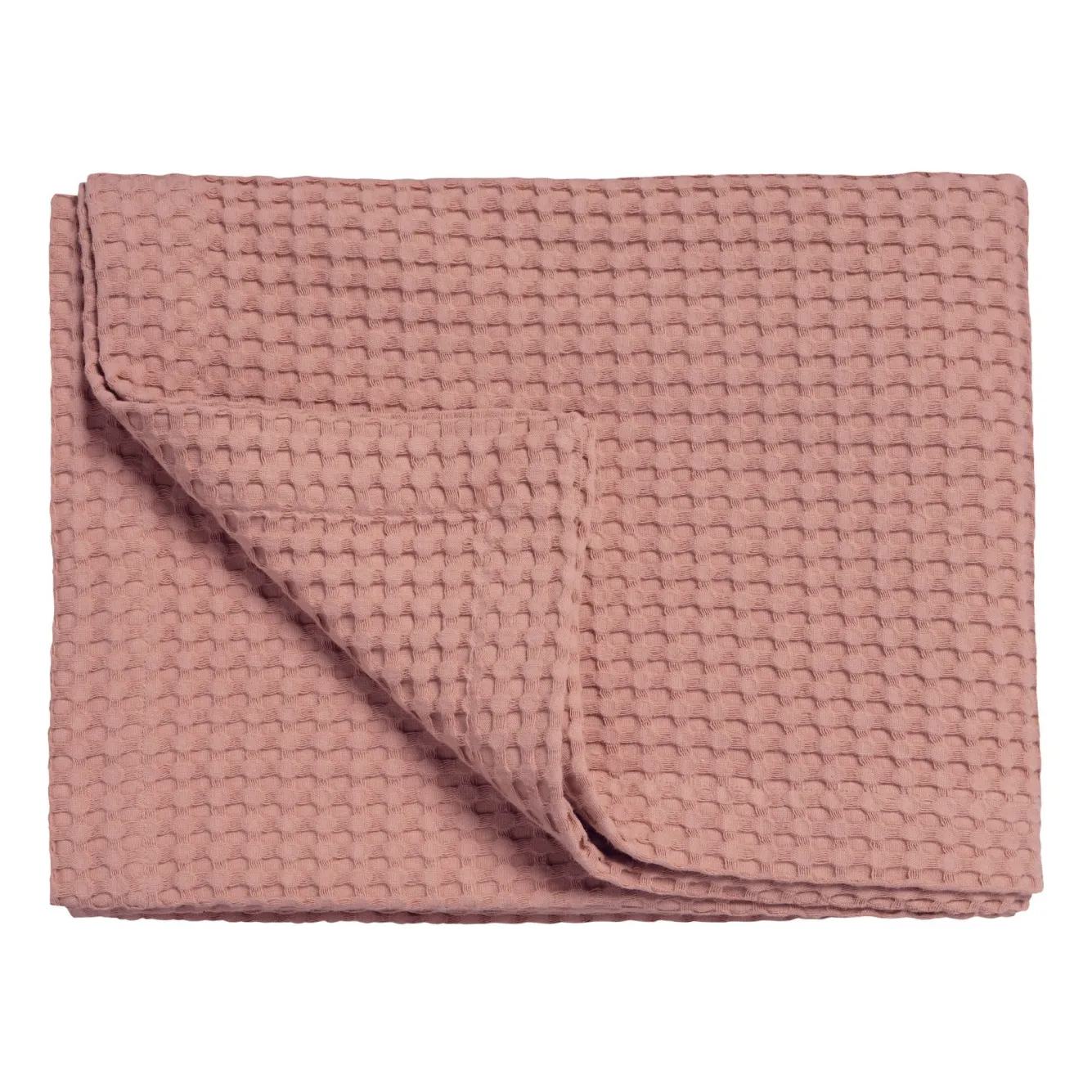 Vandyck HOME Pique waffle blanket 270x250 cm, Ash Rose