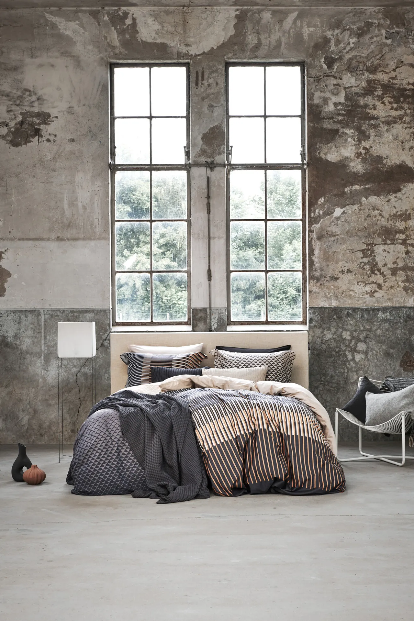 Vandyck HOME Pique waffle blanket 160x250 cm, Off Black