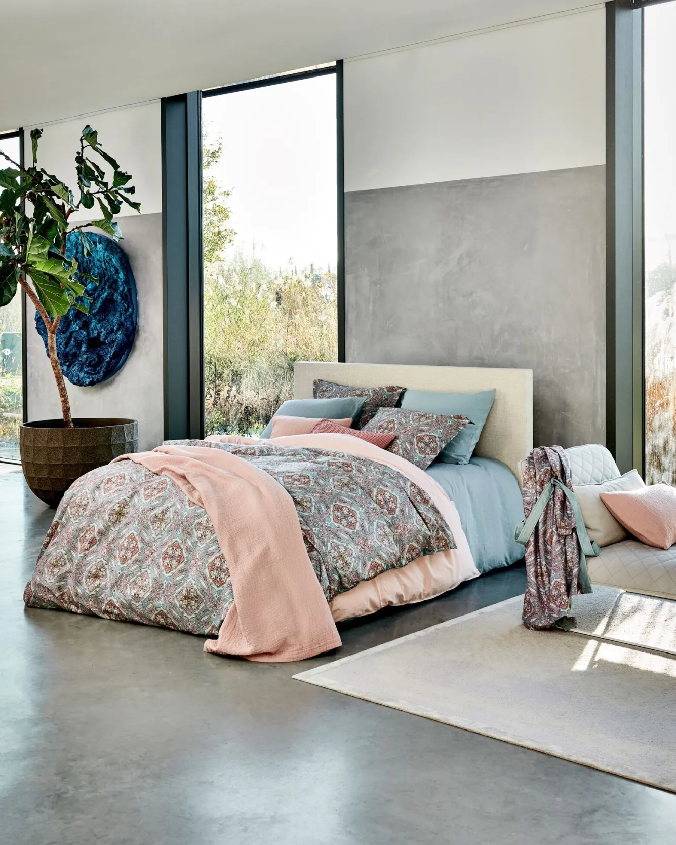 Vandyck HOME Pique waffle blanket 160x250 cm, Ash Rose