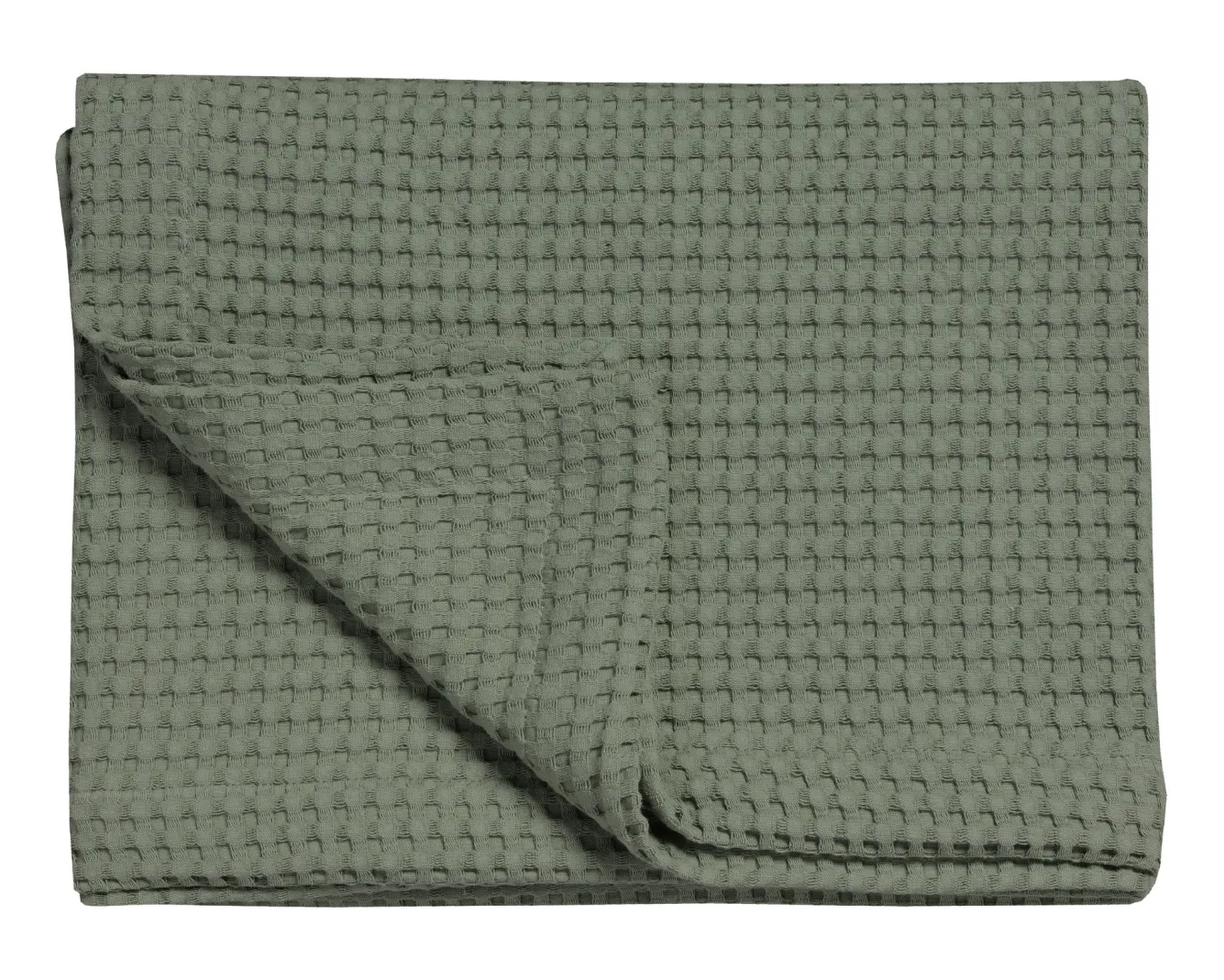 Vandyck HOME Pique waffle blanket 270x250 cm Earth Green (BLMK16101)