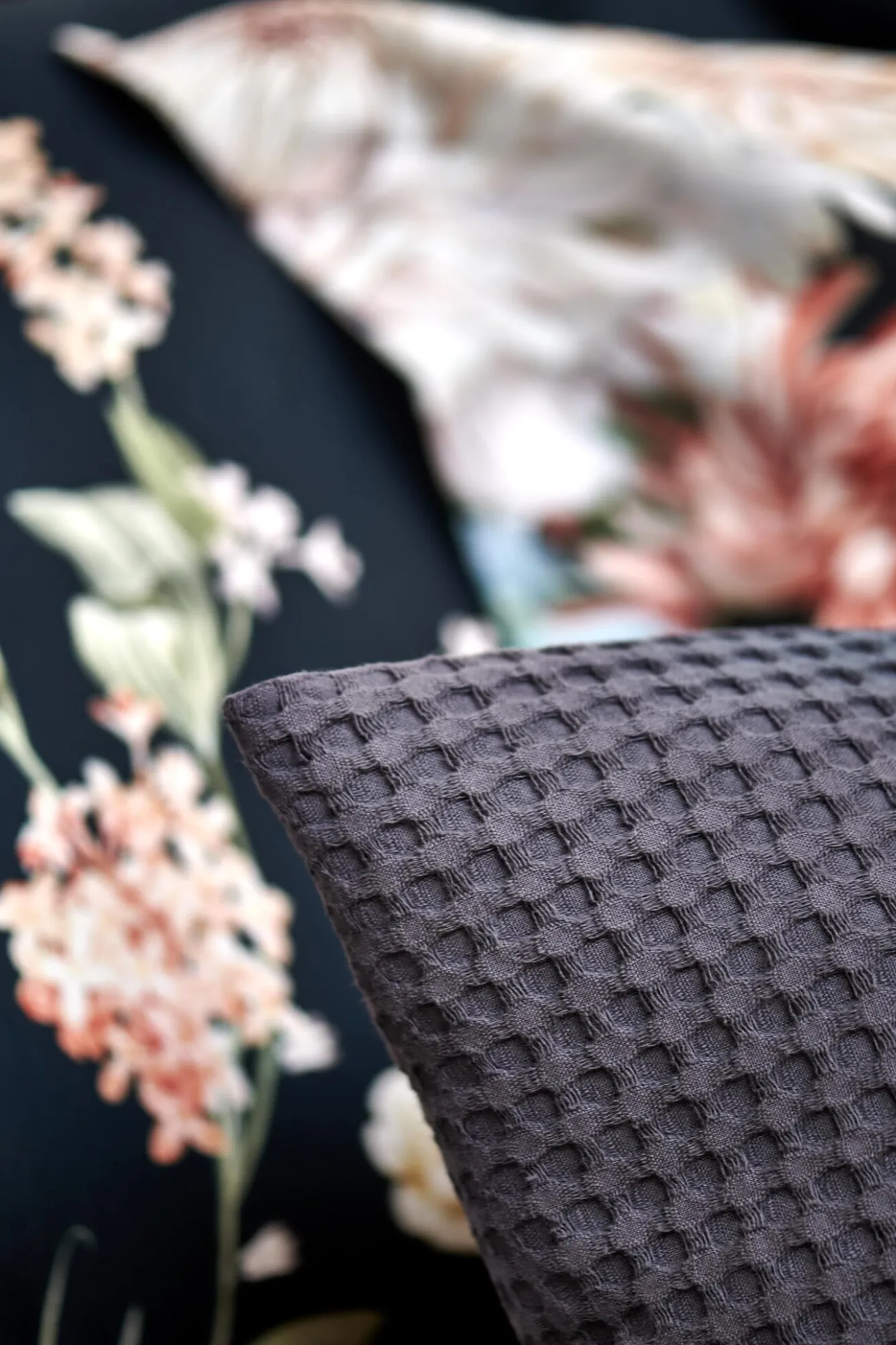 Vandyck HOME Pique pillowcase 40x55 cm, Off Black