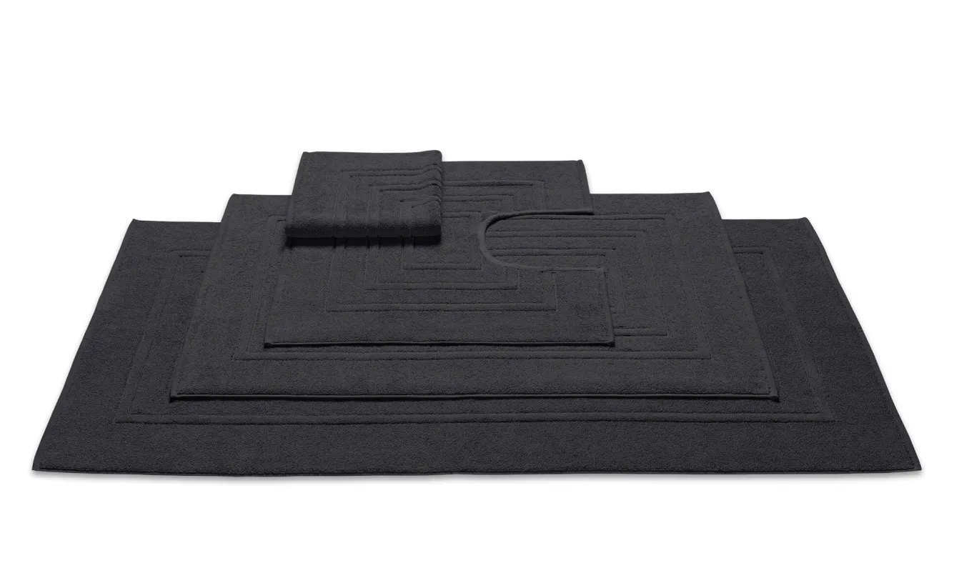 Vandyck HOUSTON bath mat color Off Black, black