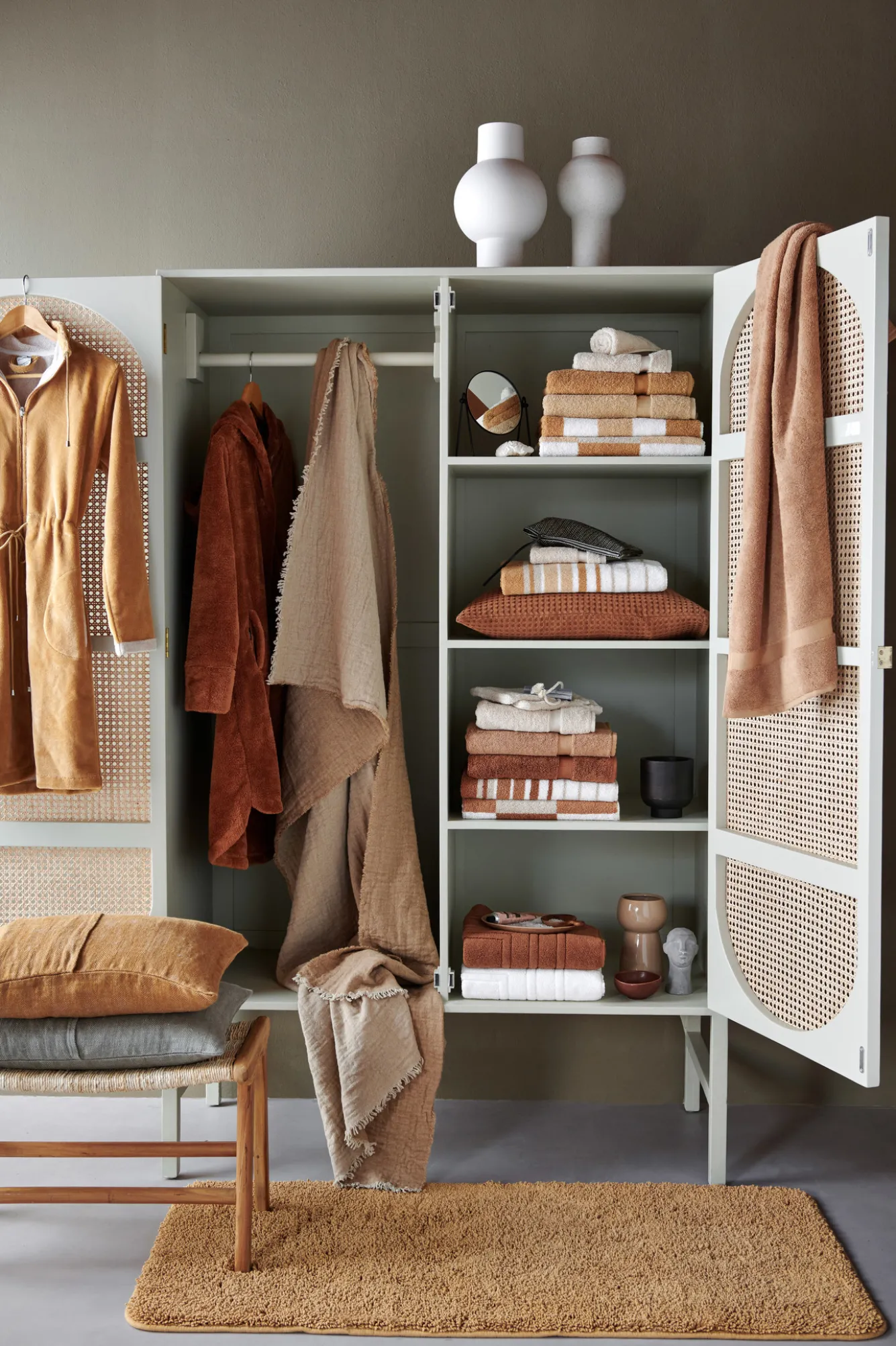 Vandyck HOUSTON bath mat Cognac-162 (CO010)