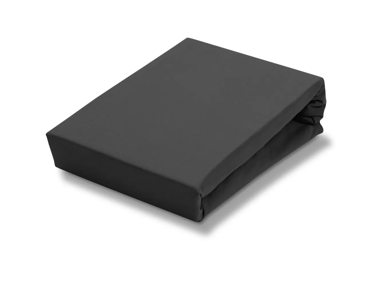 Vandyck Jersey Soft fitted sheet Off Black, black (stretch)