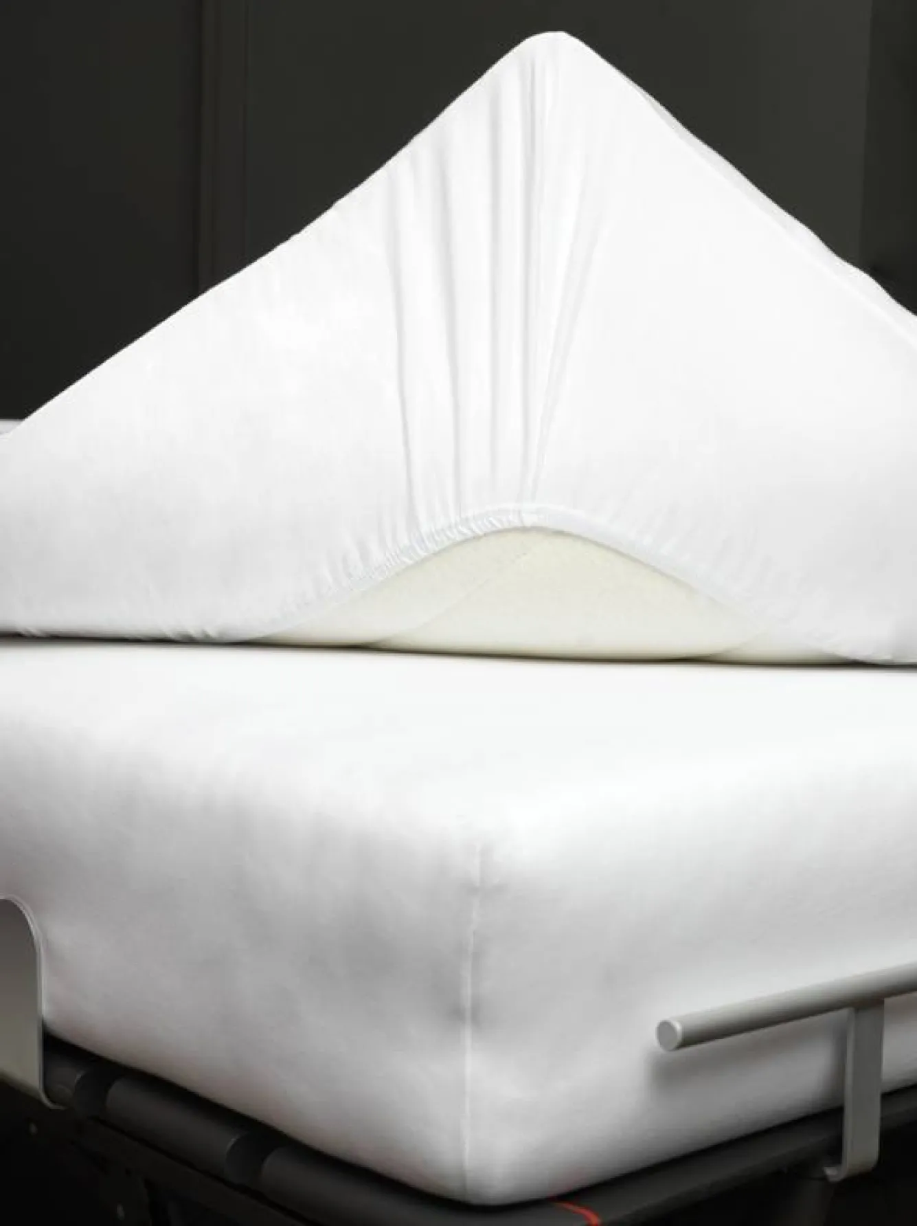 Vandyck Jersey supreme topper fitted sheet White-090, white (stretch) SLKM8201T