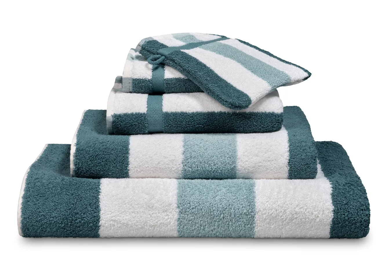 Vandyck Package deal 55: 5x washcloth VANCOUVER Storm Blue