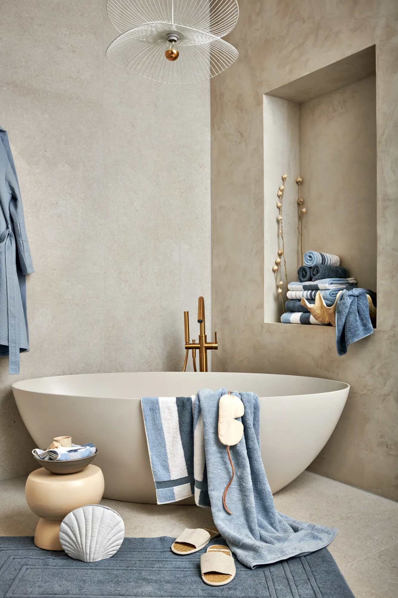 Vandyck Package deal 93: 5x guest towel VANCOUVER Misty Blue