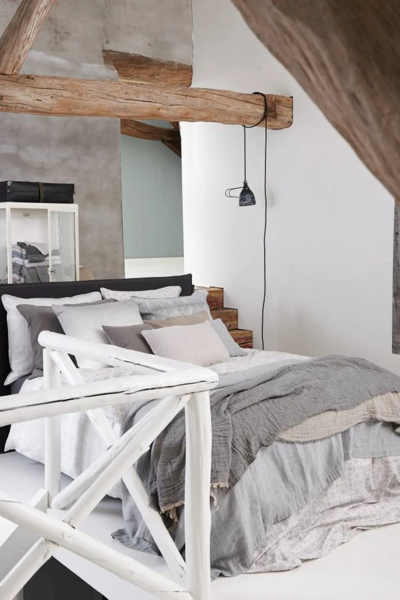 Vandyck PURE 18 duvet cover 200x220 cm Stone-169 (linen / cotton)