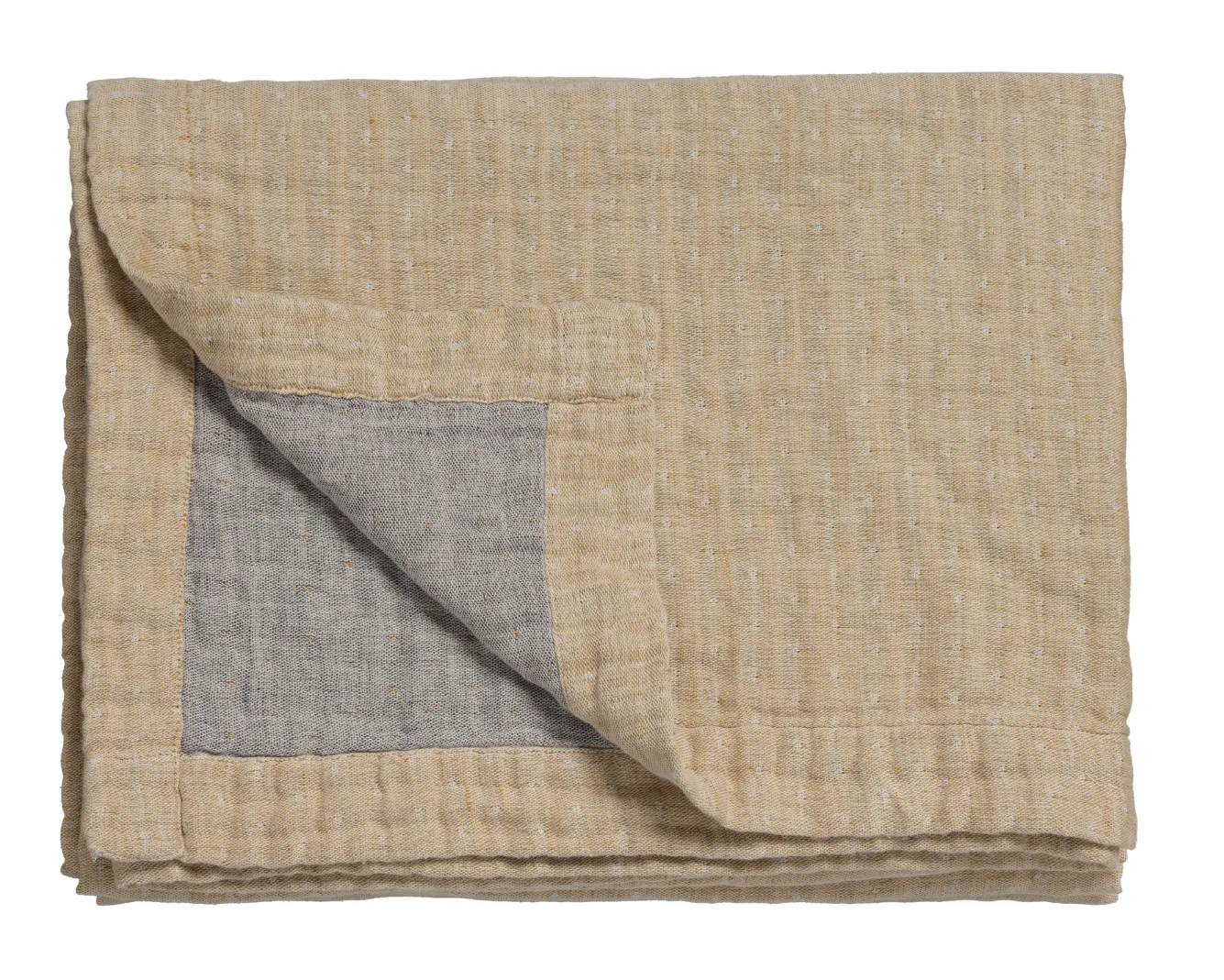 Vandyck PURE 45 plaid / bedspread 160x250 cm Light Honey (cotton / linen)