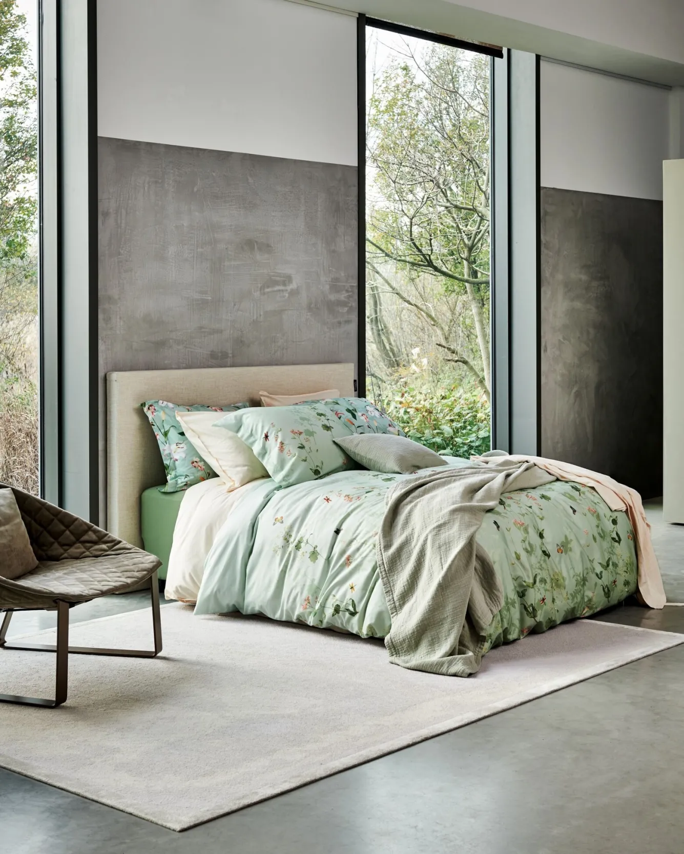 Vandyck PURE 68 plaid/bedspread 160x250 cm Smoke Green (PRSA23168)