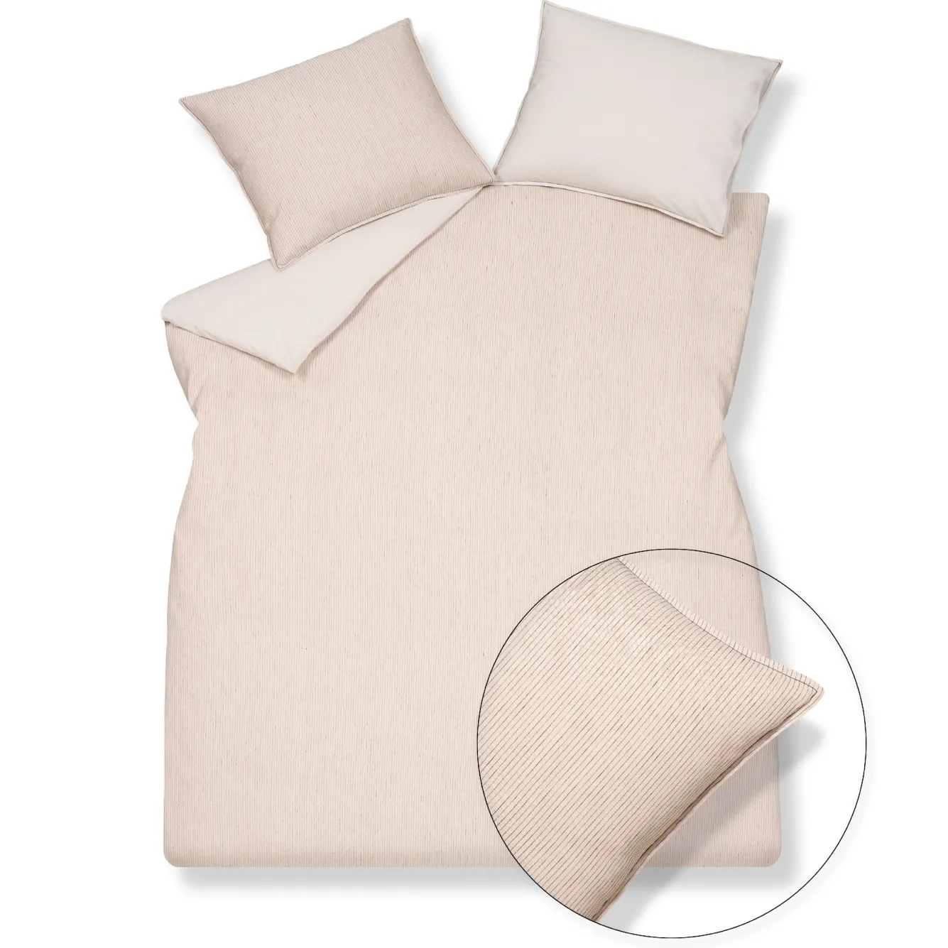 Vandyck PURE 27 Stone duvet cover 140x220 cm (linen / cotton) PRSA19127