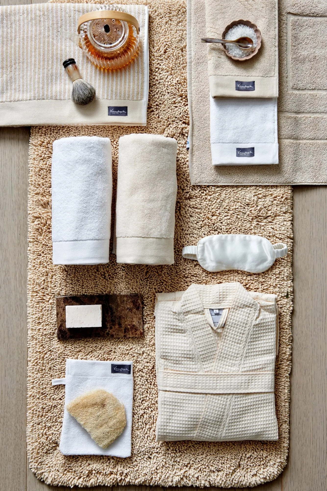 Vandyck RANGER SPRAY bath mat color Desert, beige