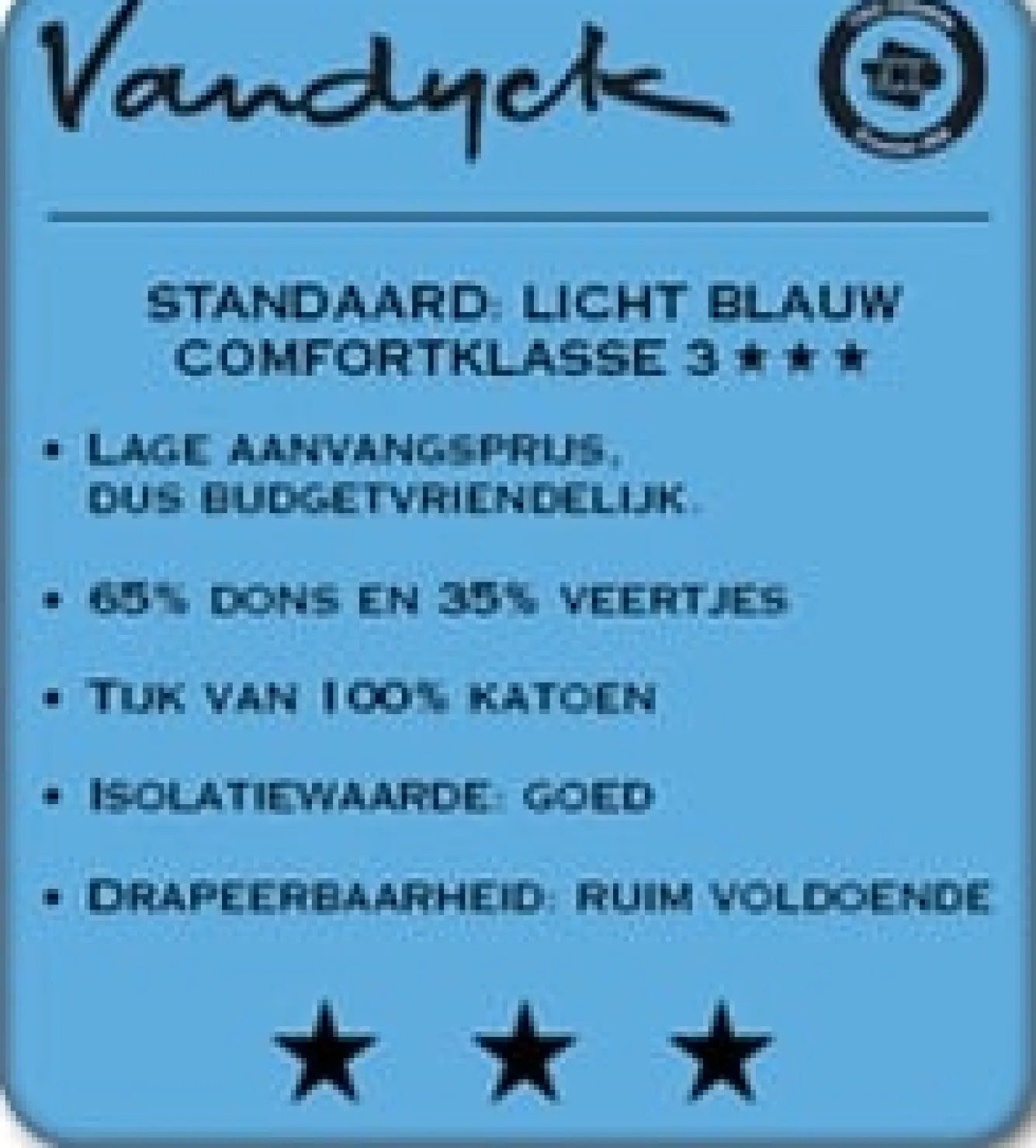 Vandyck 4-season duvet 65% down VANDYCK duo (BE015 621)