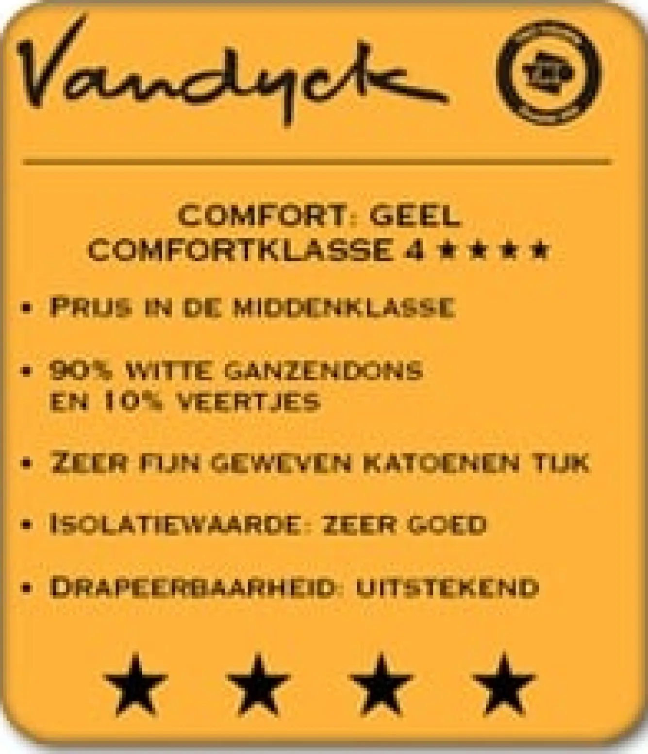 Vandyck 4-season duvet 90% down ASTRO Duo (BE001 511)