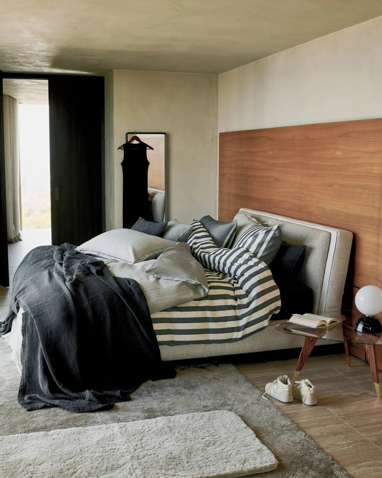 Vandyck TORONTO bath mat color Off Black, black