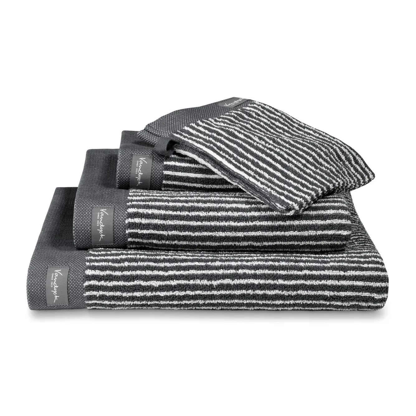 Vandyck Towel HOME Petit Ligne Off Black-198 (BAKC15101)