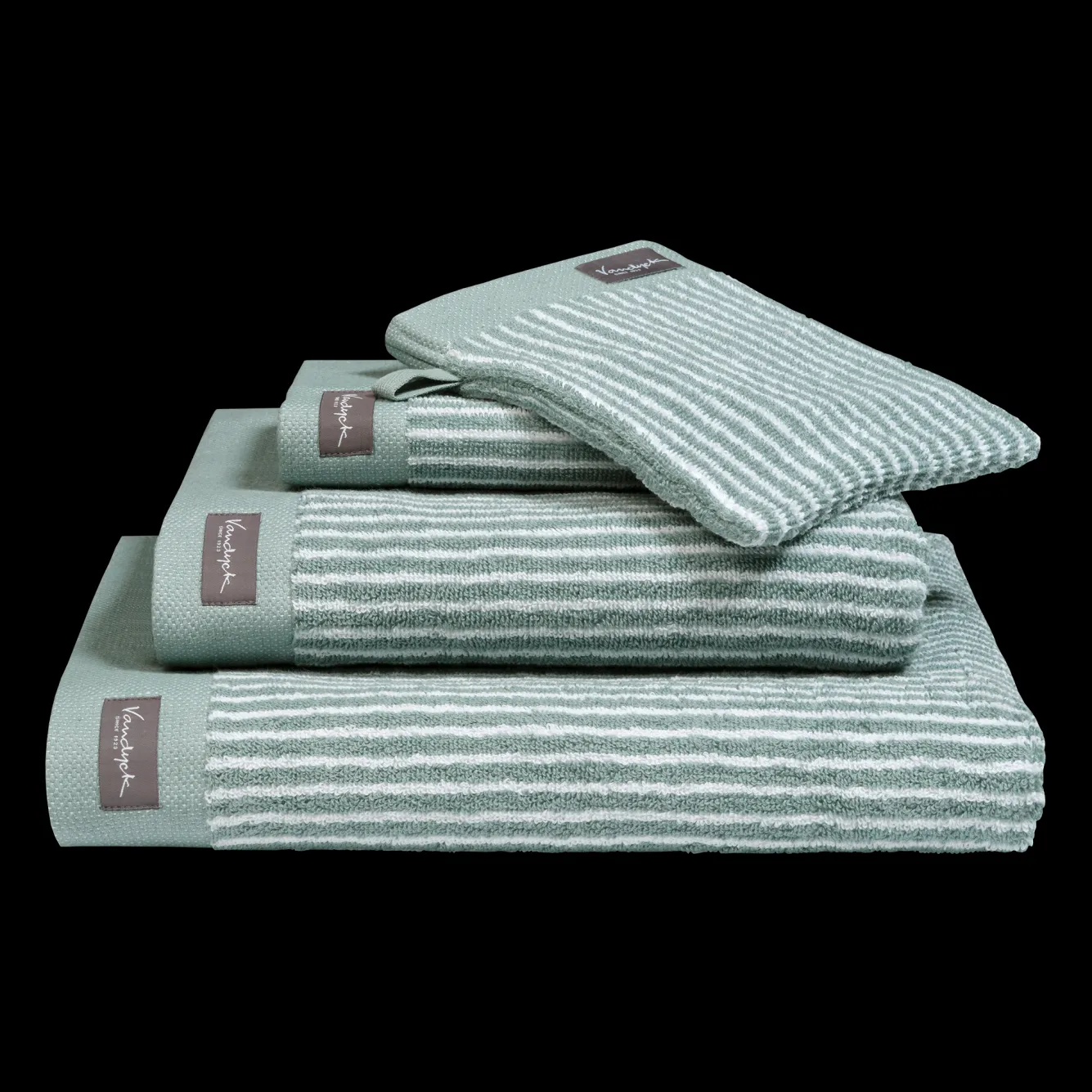 Vandyck Towel HOME Petit Ligne Pearl Blue-190 (BAKC15101)