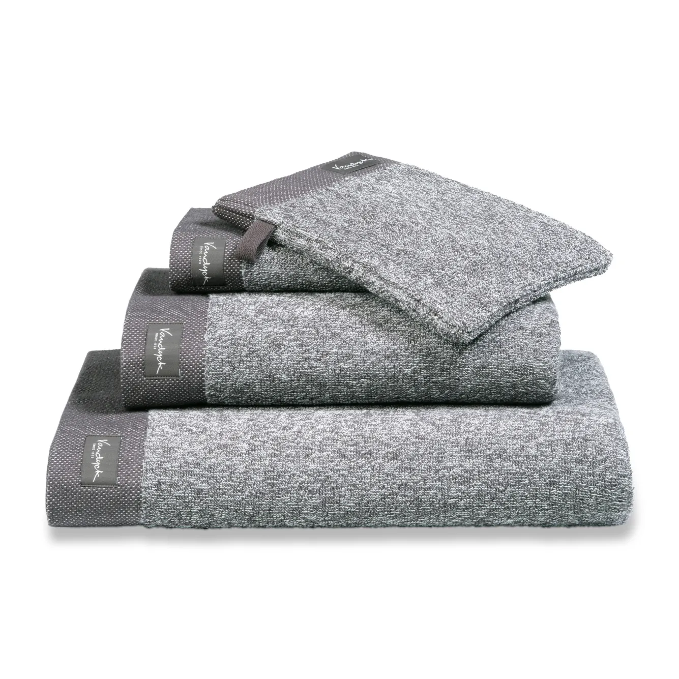 Vandyck Towel HOME Mouliné Off Black-198 (BAKC18201)