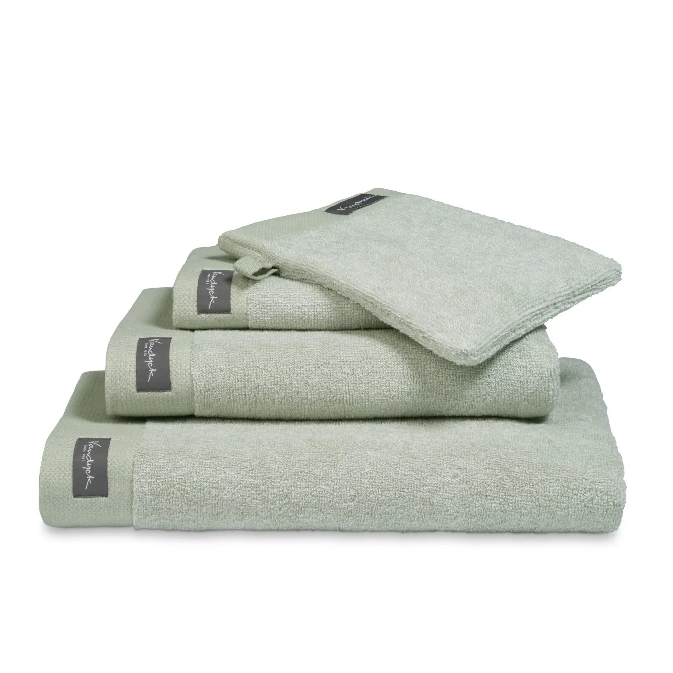 Vandyck Towel 60x110 cm HOME Mouliné Smoke Green (BAKC18201) set/3 pieces