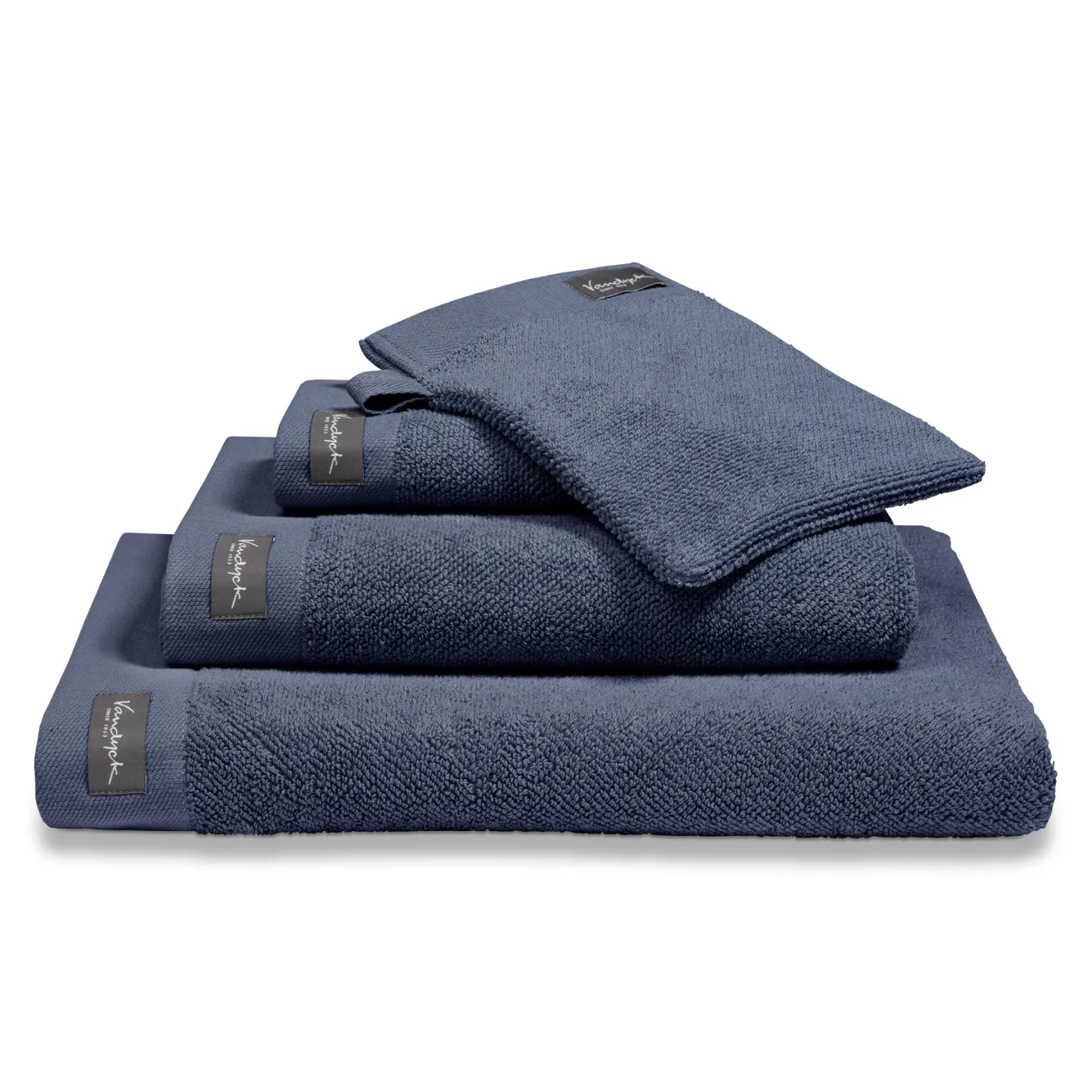 Vandyck Towel 60x110 cm HOME collection Uni Blue Ink (BAKC13202) set/3 pieces