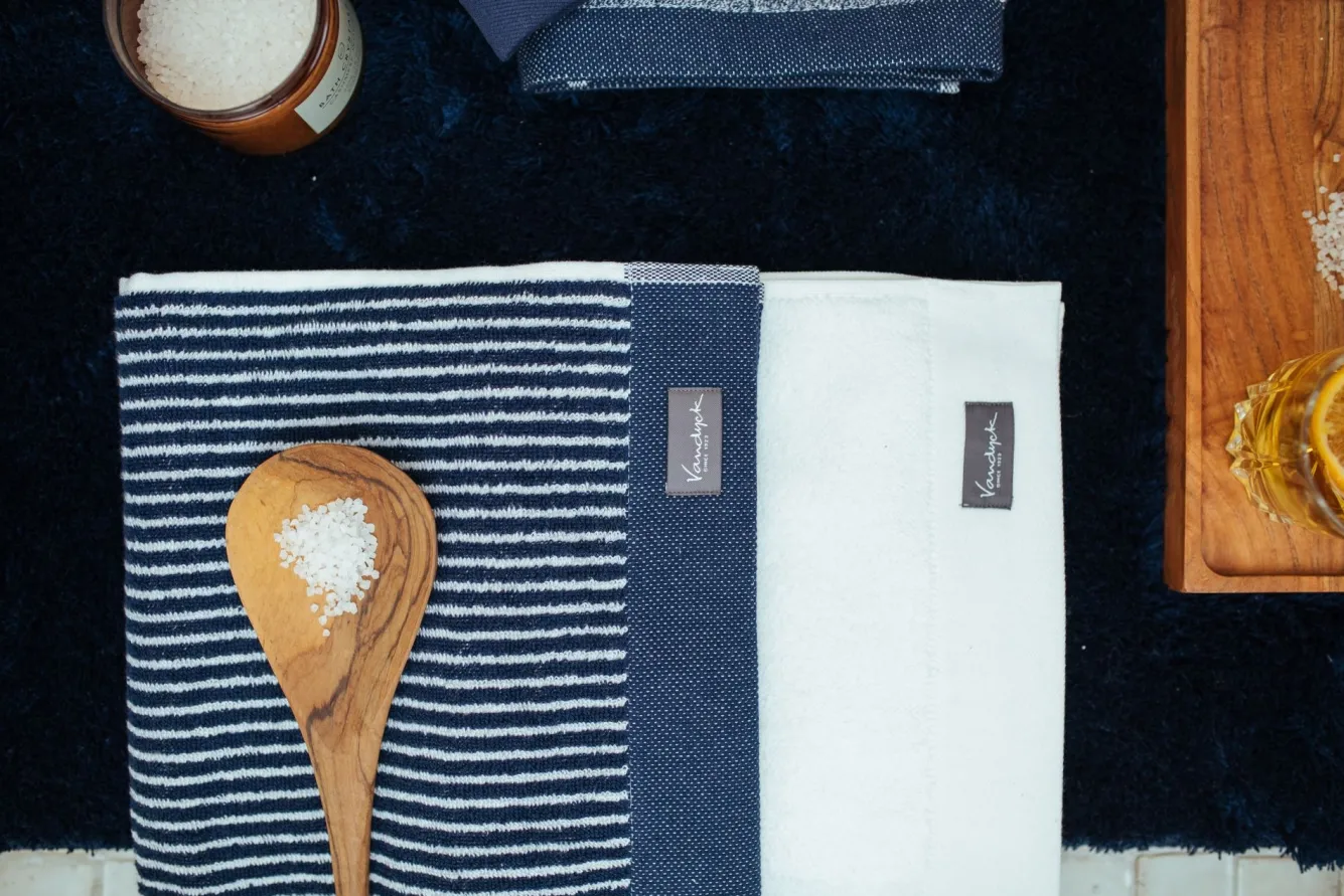 Vandyck Towel 60x110 cm HOME Petit Ligne Blue Ink (BAKC15101) set/3 pieces