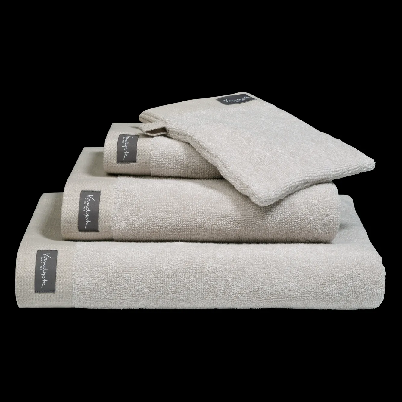 Vandyck Towel 60x110 cm HOME Mouliné White (BAKC18201) set/3 pieces
