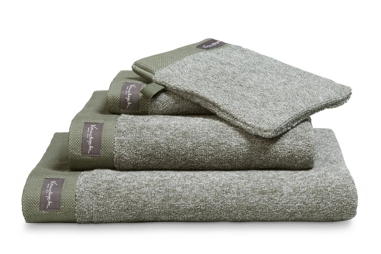 Vandyck Towel 60x110 cm HOME Mouliné Olive (BAKC18201) set/3 pieces
