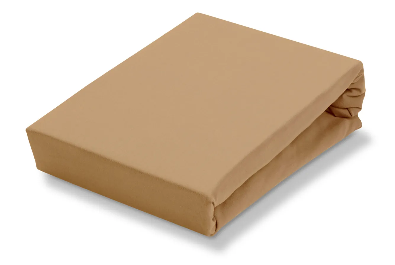 Vandyck Vandyck JERSEY SOFT fitted sheet Toffee