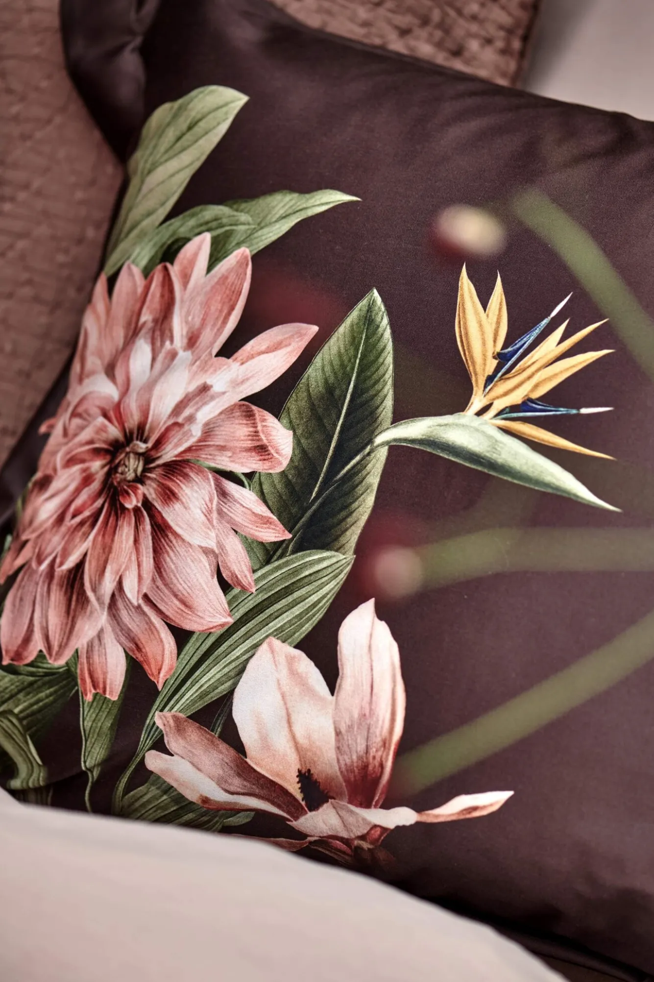 Vandyck Vandyck PARADISE BLOOM duvet cover Dark Chocolate 240x220 cm