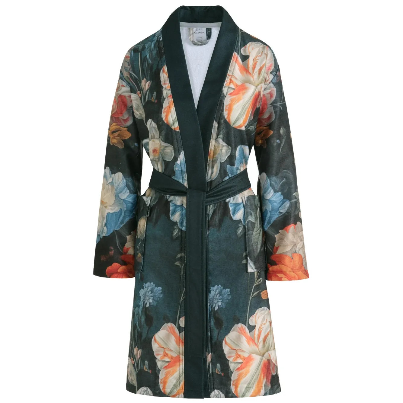 Vandyck Vandyck VIVIAN bathrobe Blue Ink