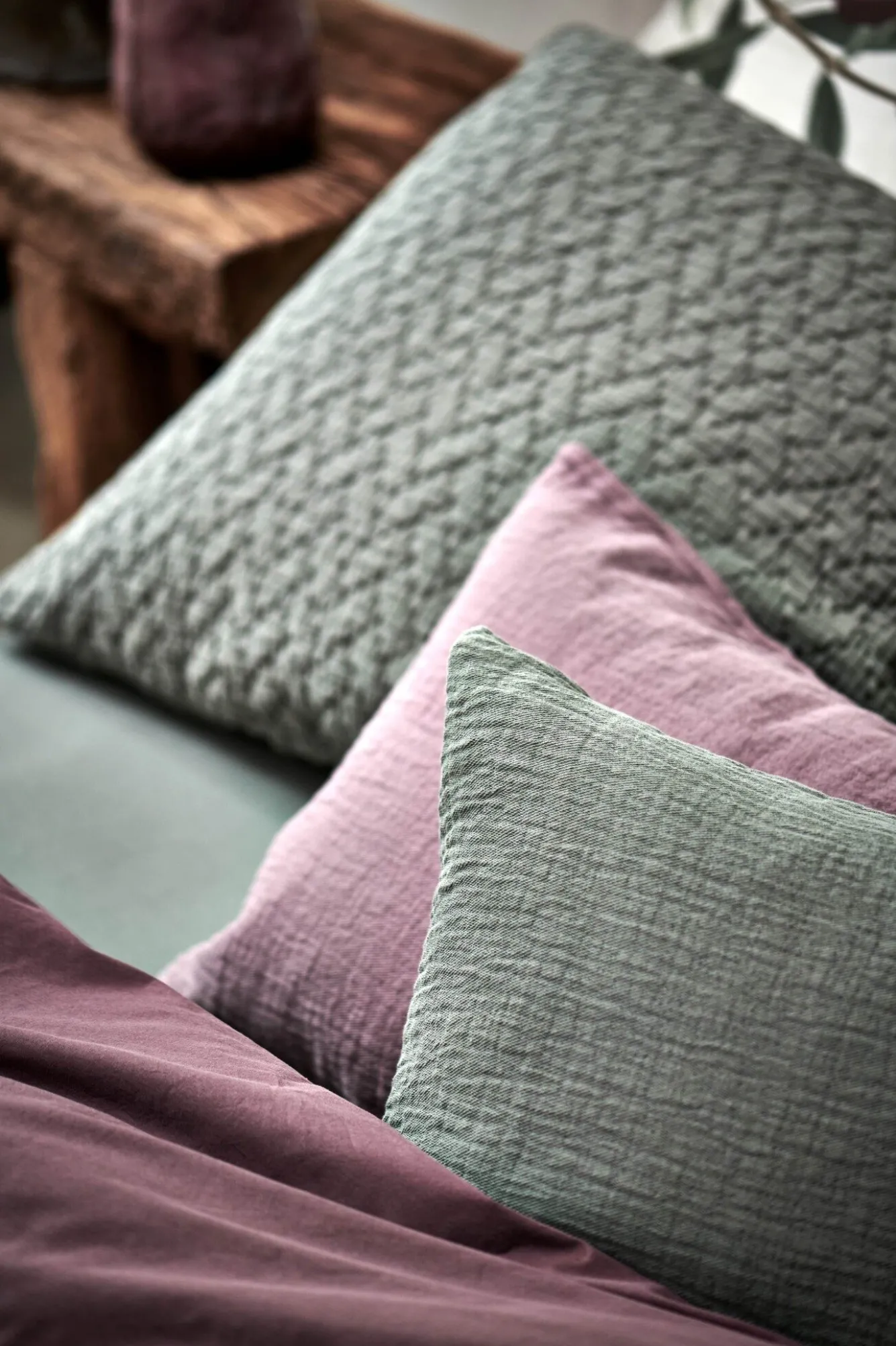 Vandyck Vandyck WASHED COTTON duvet cover Peppercorn 240x220 cm