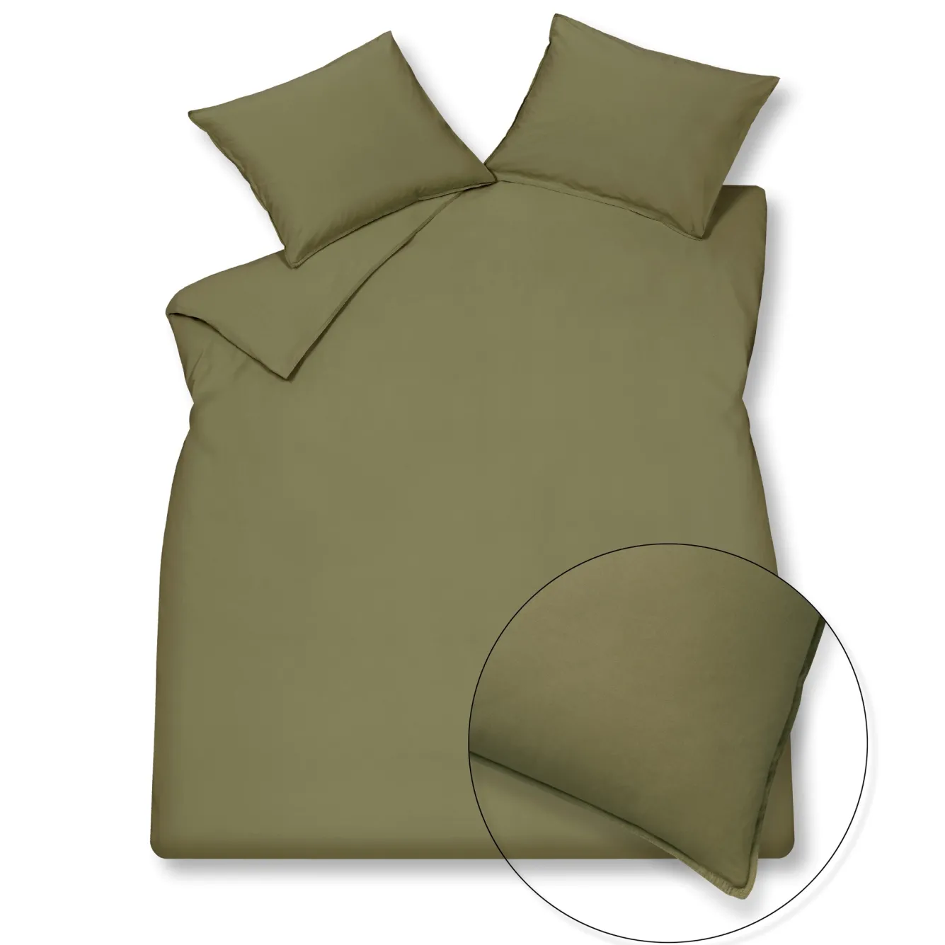Vandyck Vandyck WASHED COTTON duvet cover Martini Olive 140x220 cm