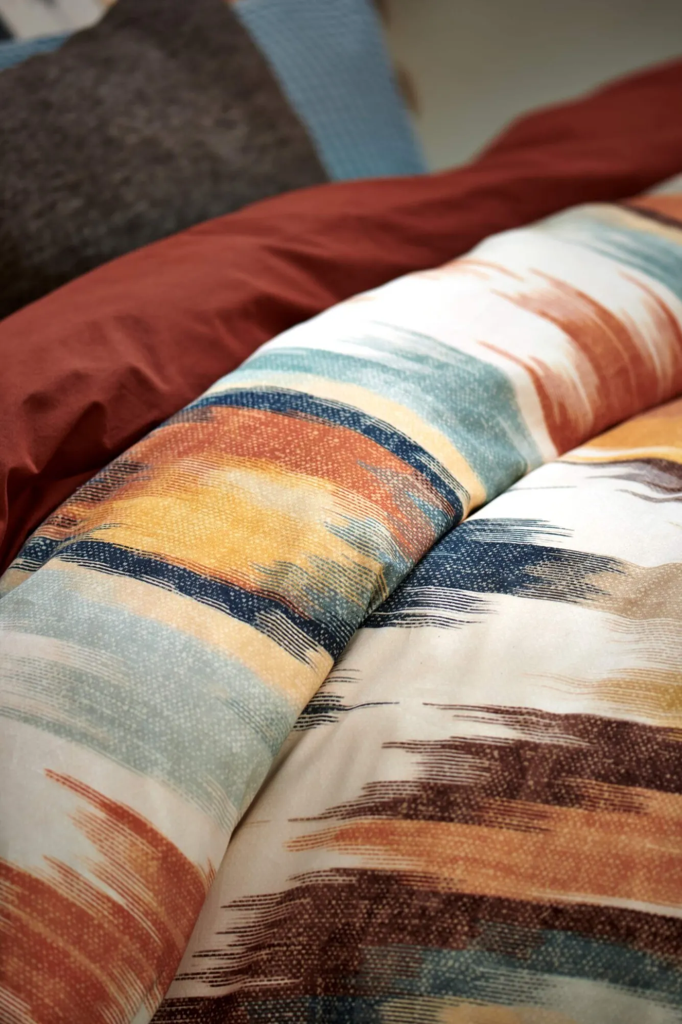 Vandyck Vandyck WASHED COTTON duvet cover Rusty Brown 140x220 cm