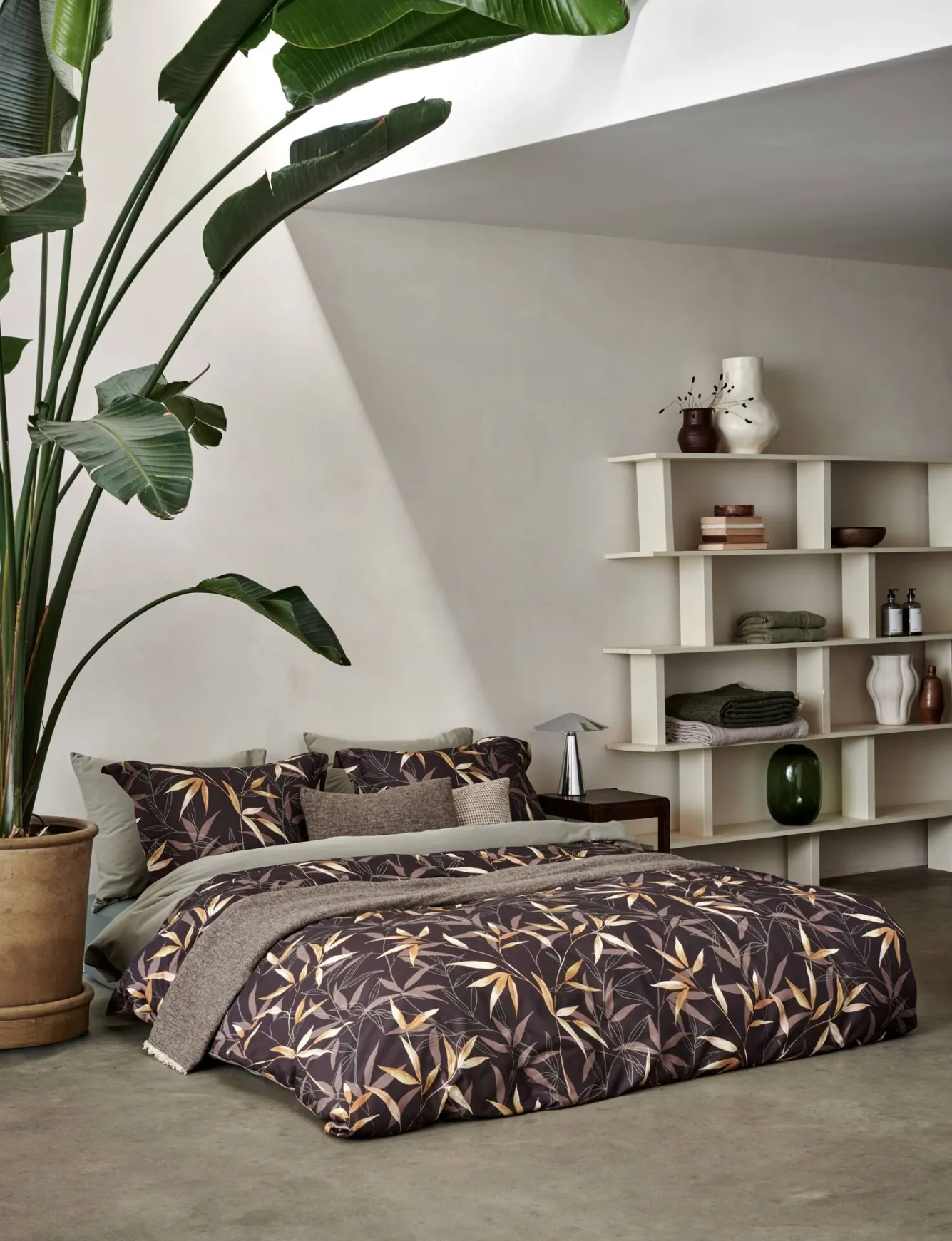 Vandyck Vandyck ZEN GARDEN duvet cover Dark Chocolate 240x220 cm