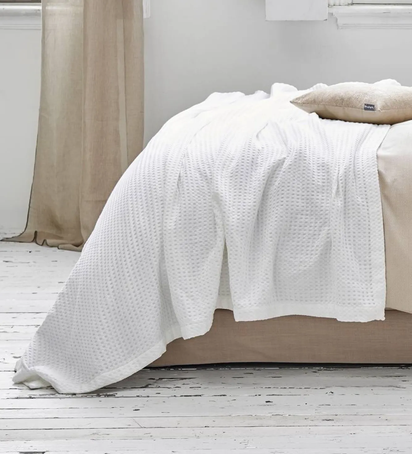 Vandyck Waffle blanket Pique Home (BLMK16101) color white