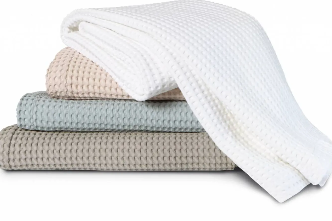 Vandyck Waffle blanket Piqué HOME China Blue-406 light blue (BLMK16101)