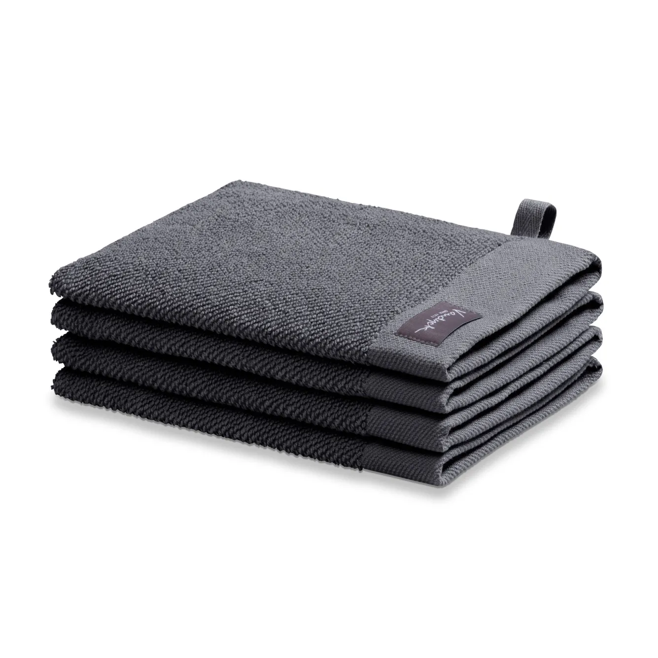 Vandyck Washcloth HOME collection Uni Off Black (BAKC13202) set/6 pieces