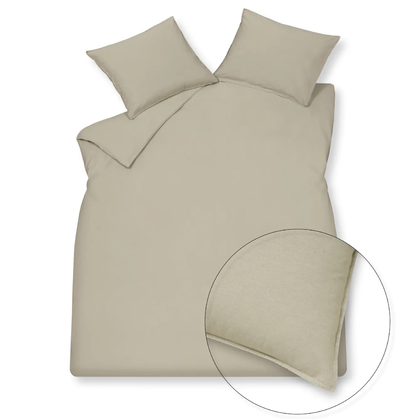 Vandyck WASHED COTTON duvet cover 200x220 cm Stone (cotton)