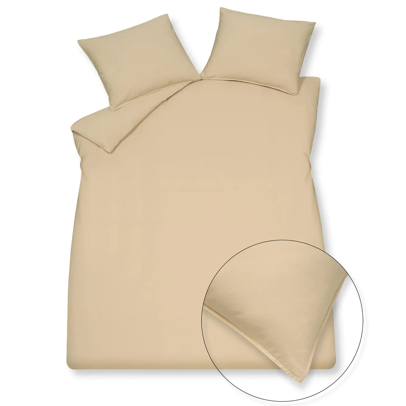 Vandyck WASHED COTTON duvet cover 240x220 cm Latte (cotton) CLLA20201