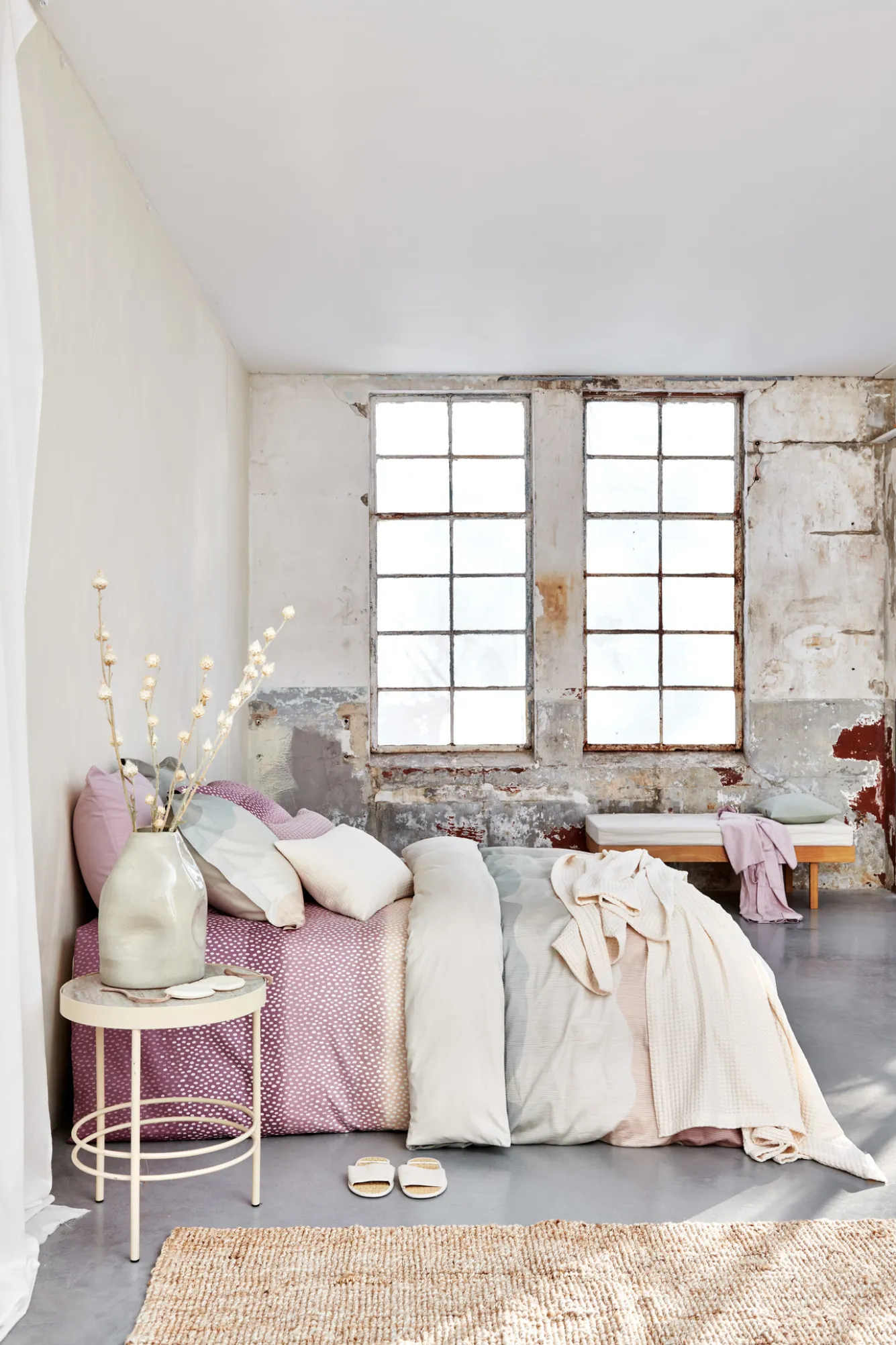 Vandyck WASHED COTTON duvet cover 200x220 cm Cream Tan (cotton) CLLA20201