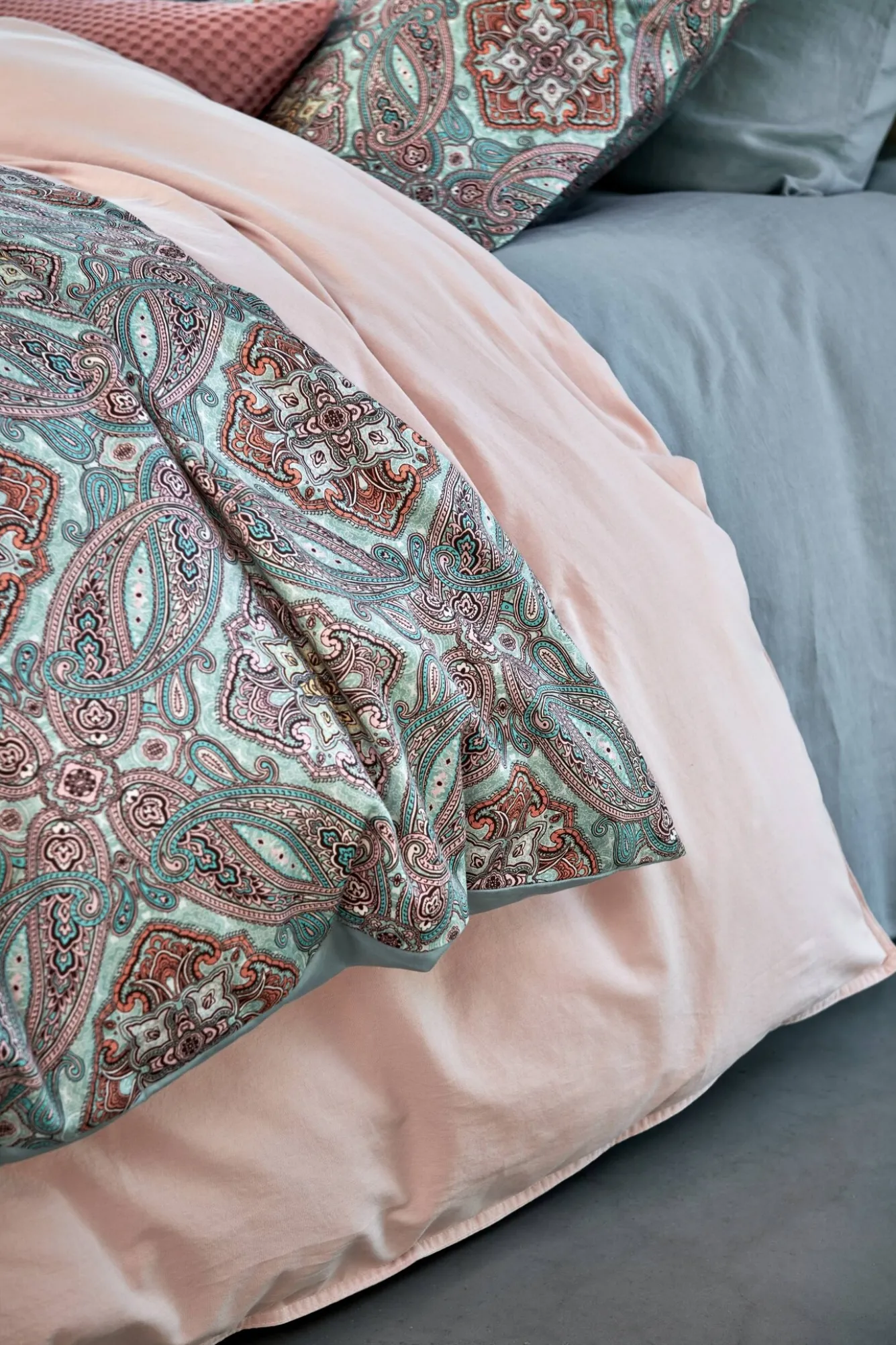 Vandyck WASHED COTTON pillowcase 60x70 cm Pale Pink (cotton) CLLA20201