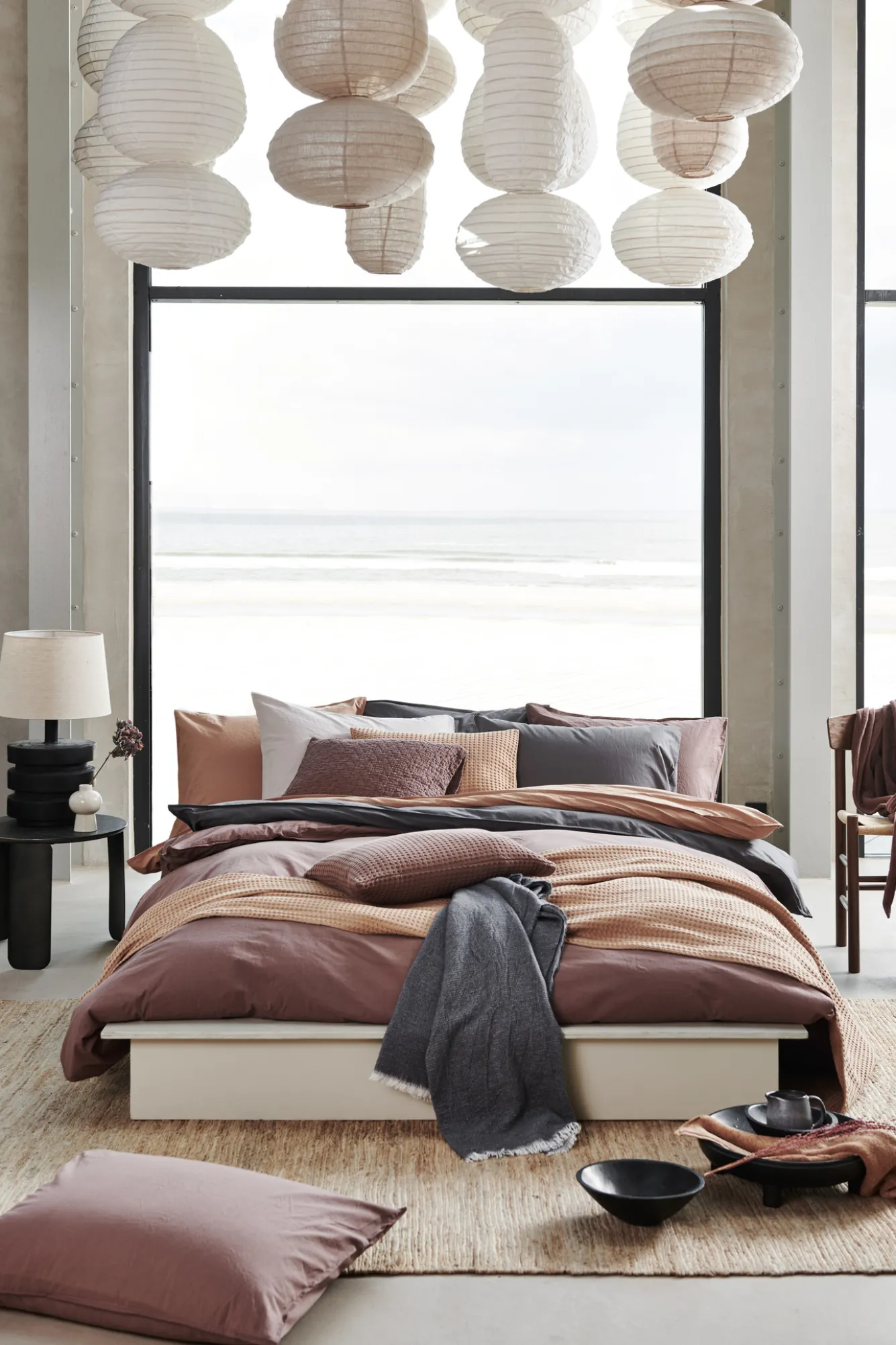 Vandyck WASHED COTTON duvet cover 140x220 cm Brownie (cotton) CLLA20201