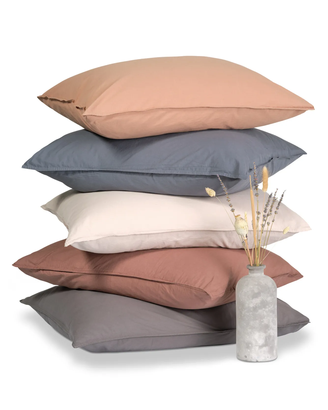 Vandyck WASHED COTTON duvet cover 140x220 cm Brownie (cotton) CLLA20201